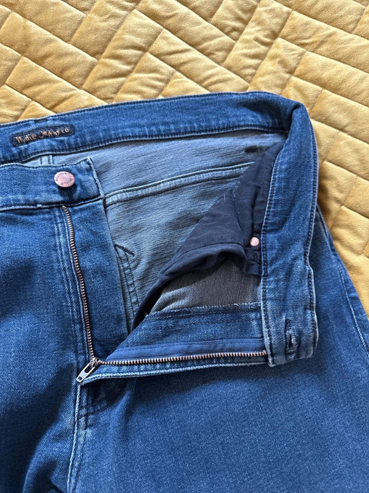 Men’s Nudie Lean Dean Slim Leg Jeans In Navy - W36/L34 - 0935