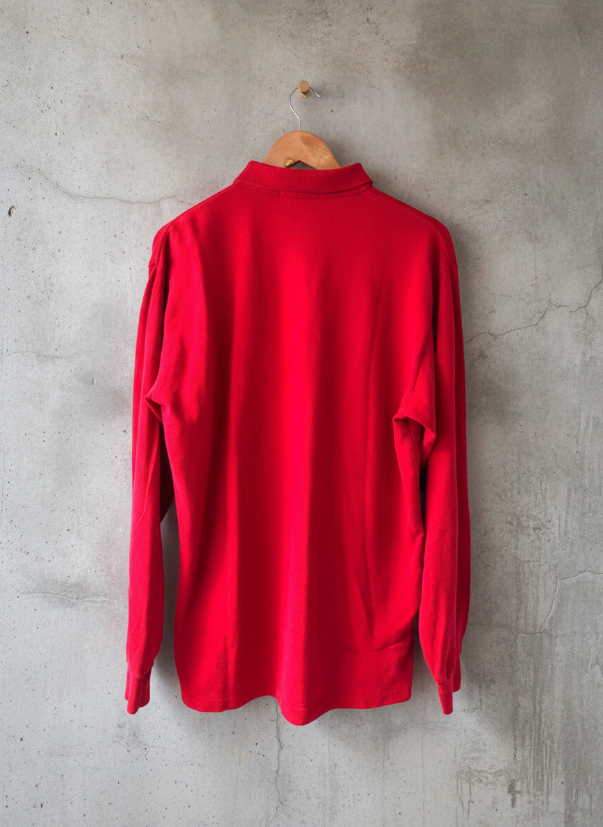 Men’s Ralph Lauren Premium Long Sleeve Polo Top - Large - 2681