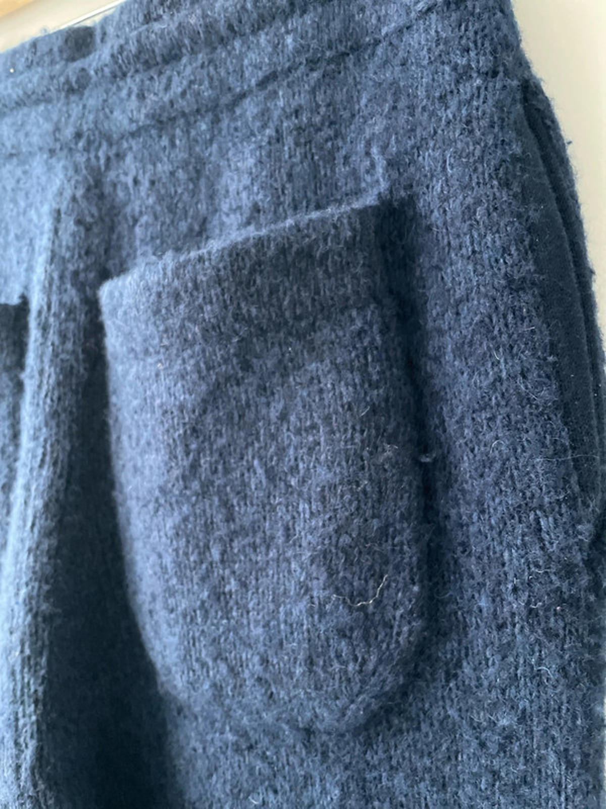 Men’s Cole Buxton Logo Knit Relaxed Fit Wool blend Trouser In Navy - Medium - 2523