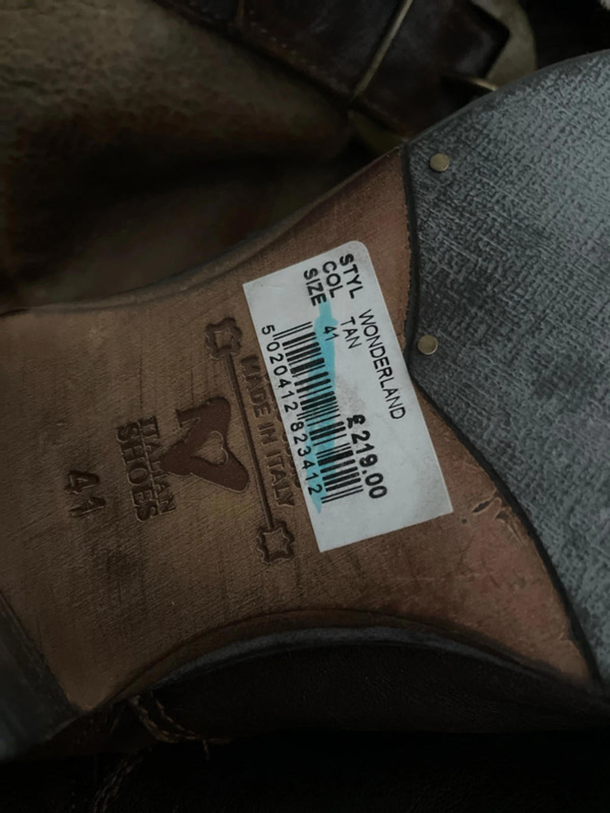 Women’s Manas Designer Leather Knee length Boots Made In Italy In Tan - UK 7 - 2569