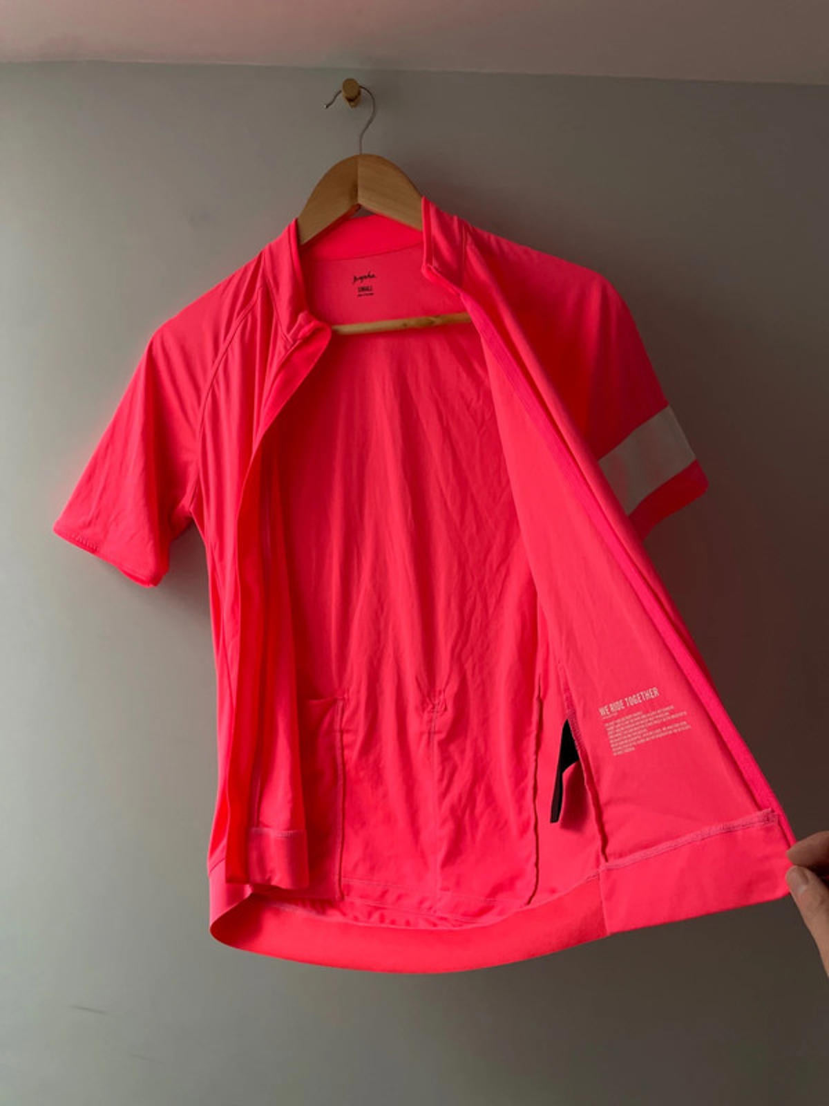 Men's Rapha Short Sleeve Core Cycling Jersey Top In Pink - Small - 2853