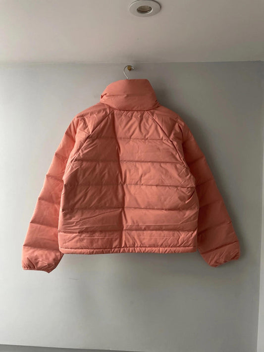 Women’s Adidas Helionic Oversized RLX Down Puffer Jacket In Coral - Uk12 - 2342