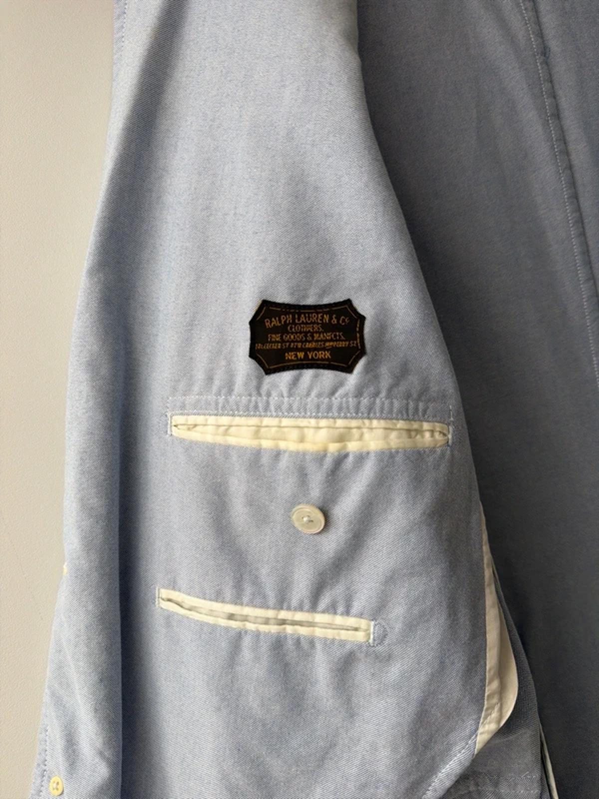 Men’s Ralph Lauren Custom Fit Chambray Blazer In Blue - Medium - 3240