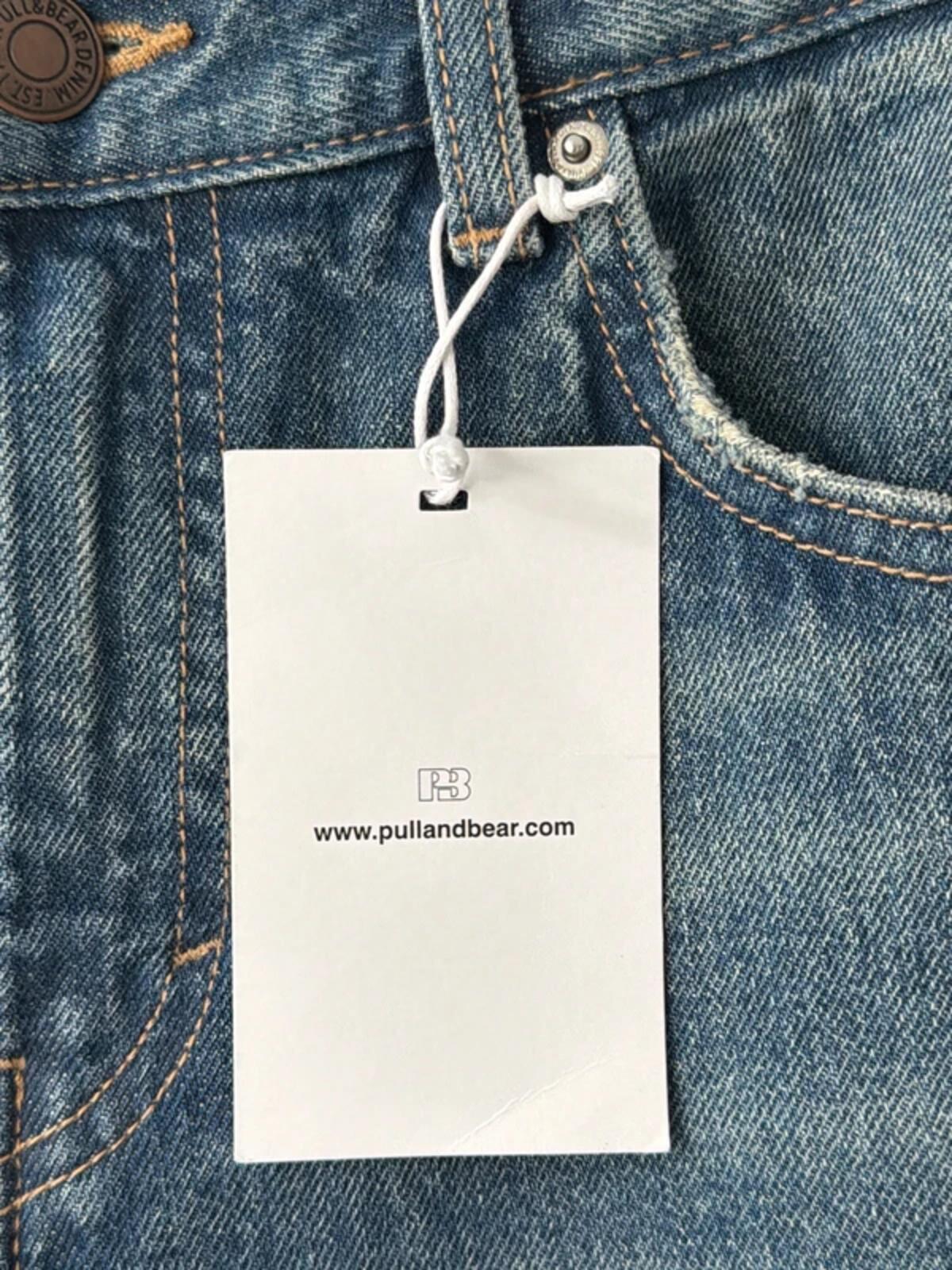 Women’s Pull & Bear high waist straight fit jeans in navy - uk8 - 3458
