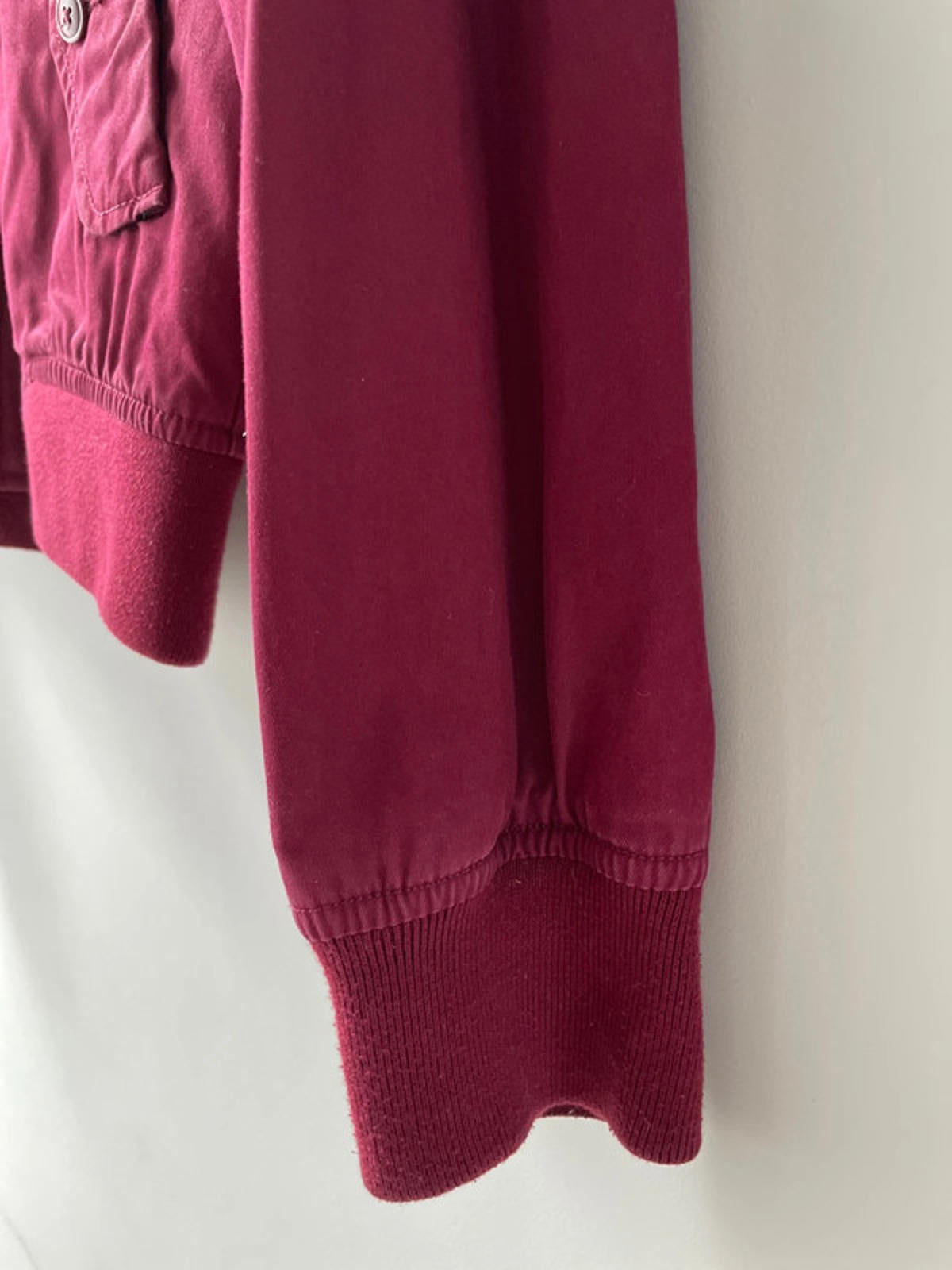 Women’s Fred Perry Harrington Jacket Coat In Burgundy - UK8 - 1995