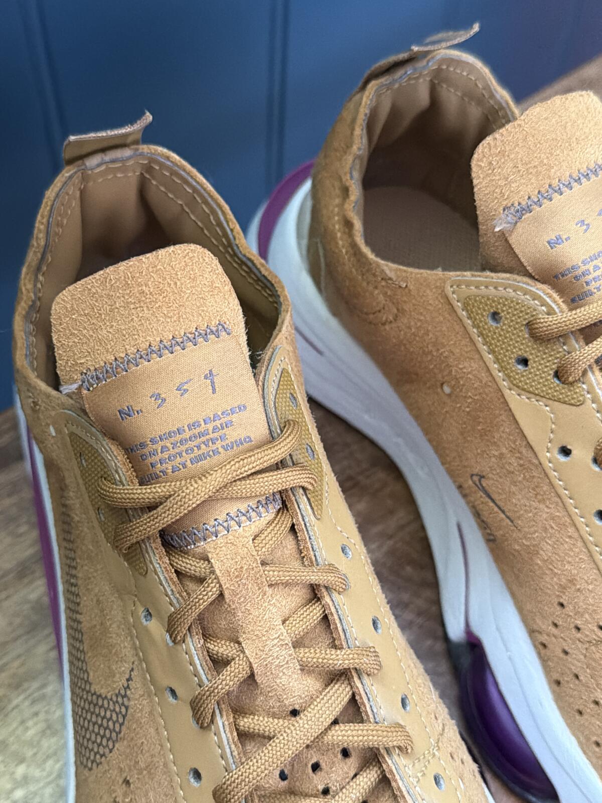 Womens Nike Air Zoom Type Suede Trainers In Tan - UK6 - 3540