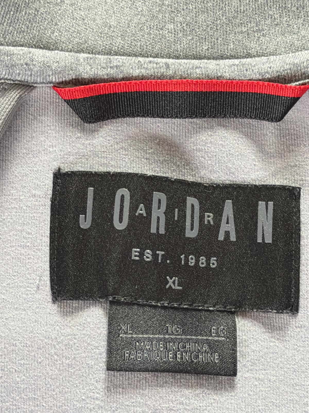 Mens Jordan Flight Tech Zip-Up Neoprene Bomber Jacket In Grey - XLarge - 3502