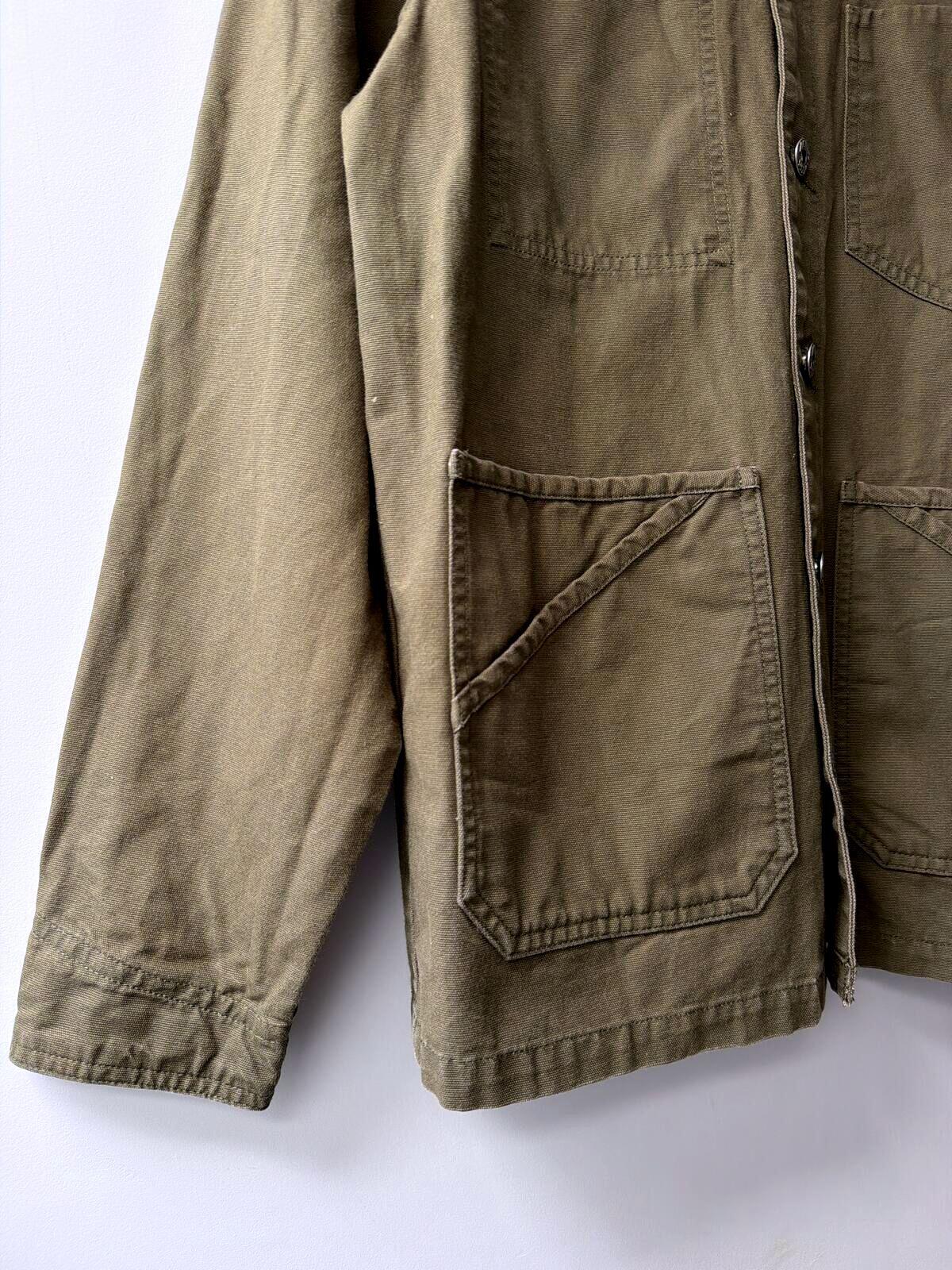 Mens Dickies Workwear Military Style Shirt Jacket In Khaki - Small - 3532
