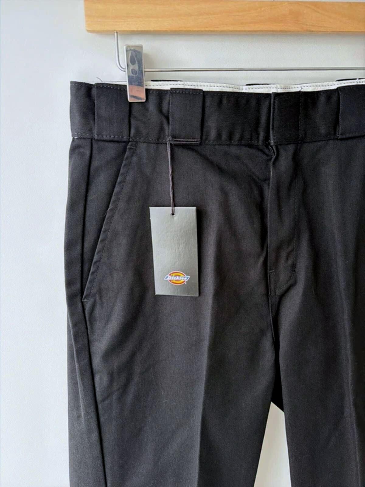 Women’s Dickies Elizaville Straight Leg Chino Trouser In Black - W28/L29 - 3377