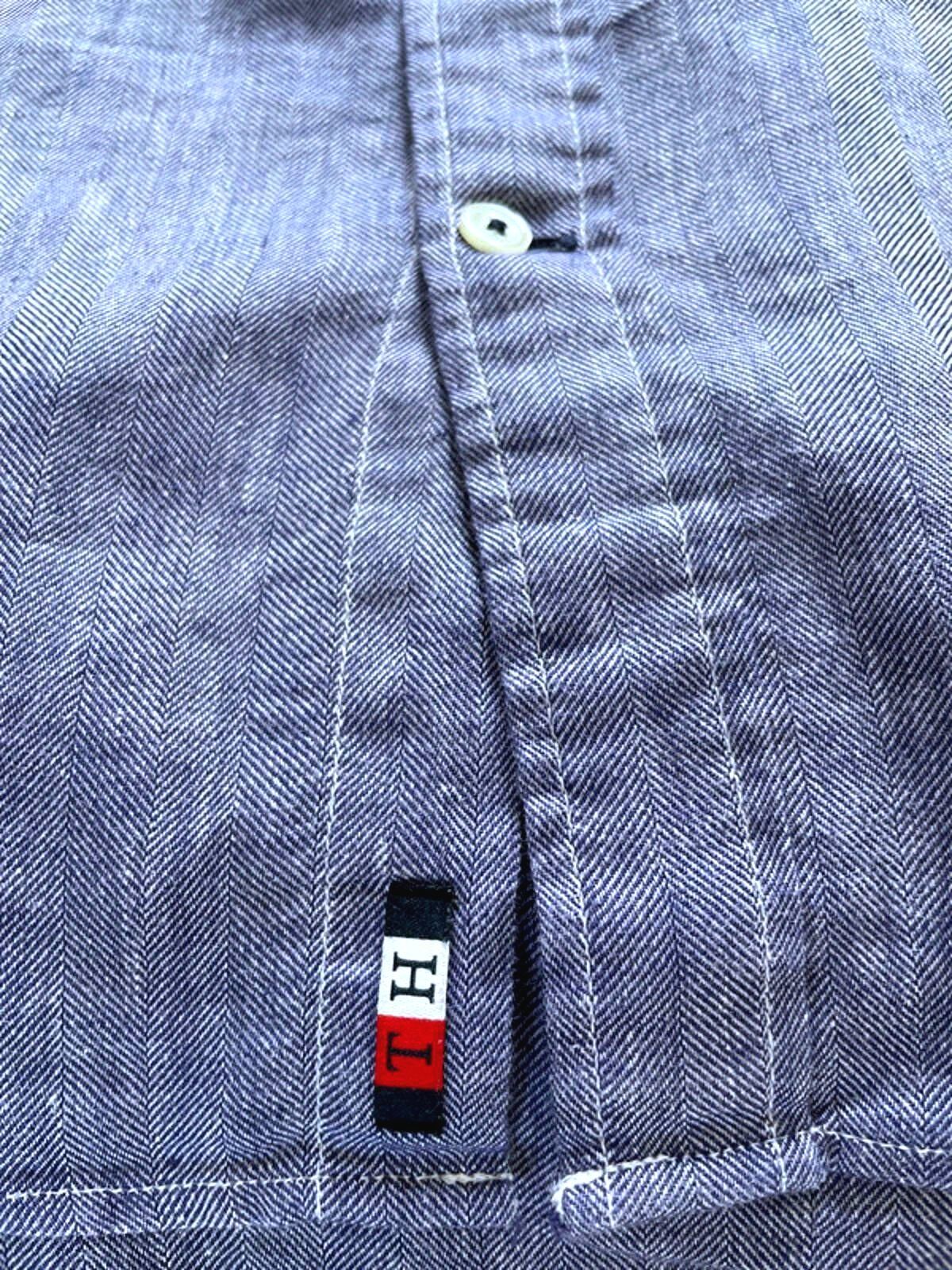 Men’s Tommy Hilfiger Premium Linen Shirt In Navy - XSmall - 1646