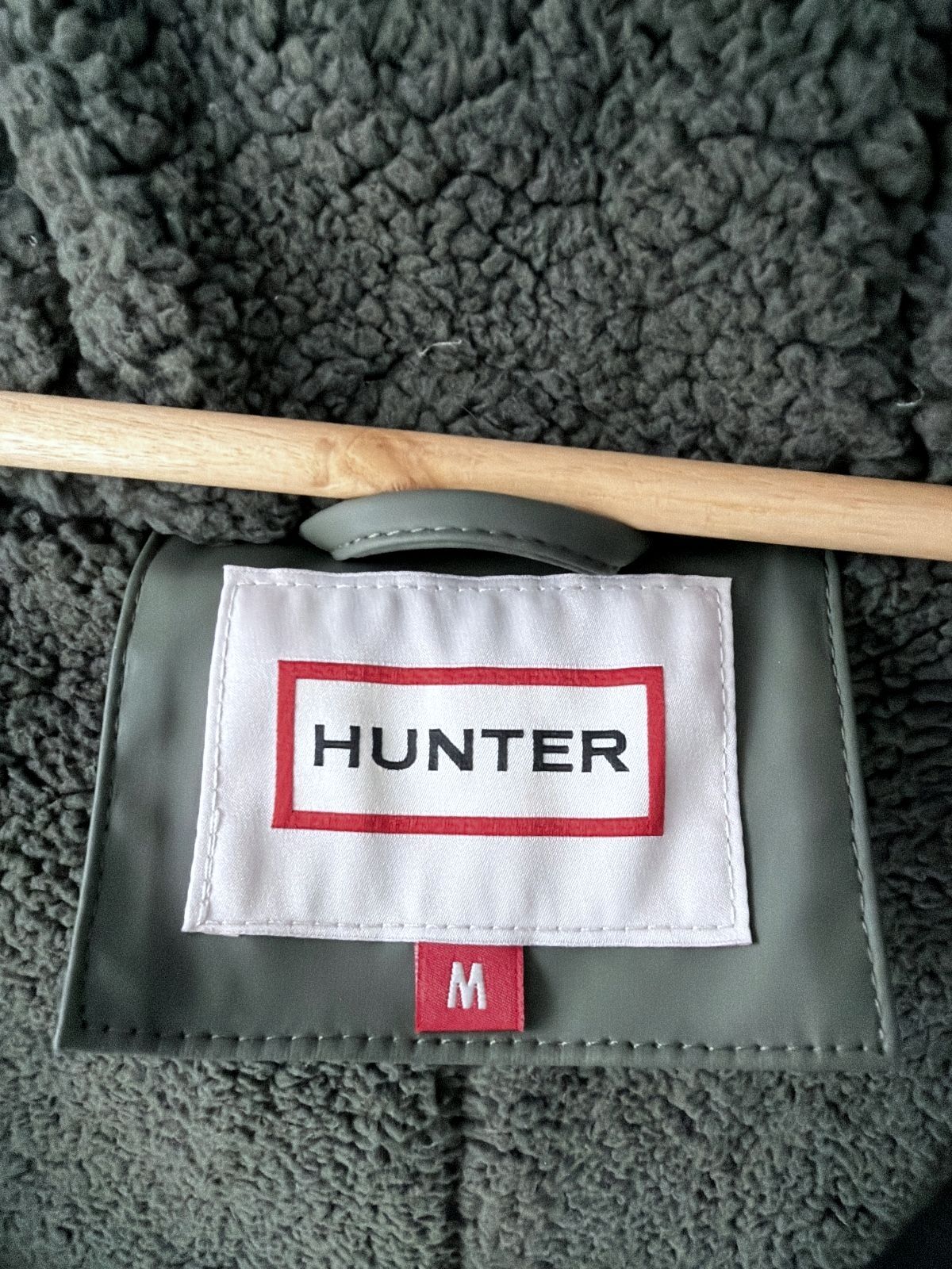 Men’s Hunter Cocoon Cloak Fleece Lined Waterproof Parka In Geen  - Medium - 3652