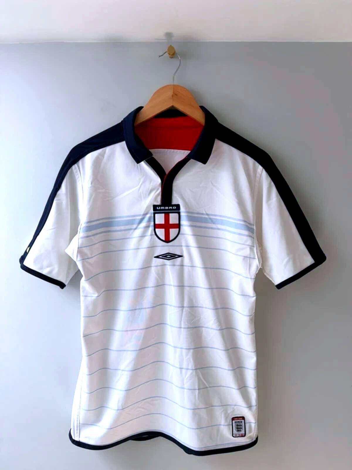 Mens England 2003/05 Reversible Home Football Shirt Top  - Small - 3548