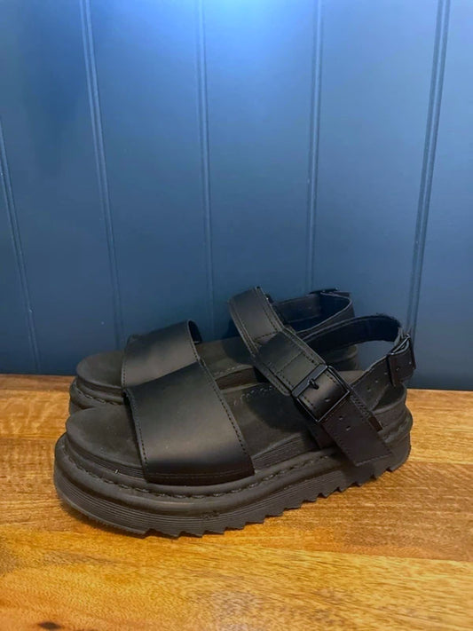 Women’s Dr Martens Voss Chunky Sole Sandals In Black - UK5 - 3086