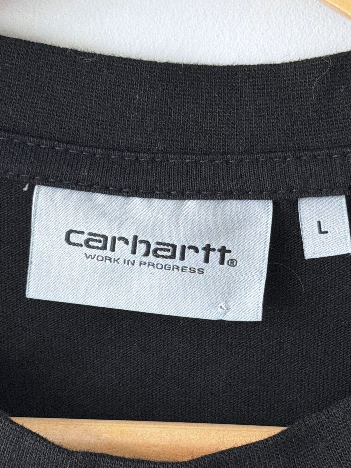 Women’s Carhartt Work In Progress Black Pocket T-Shirt In Black - Large - 3641
