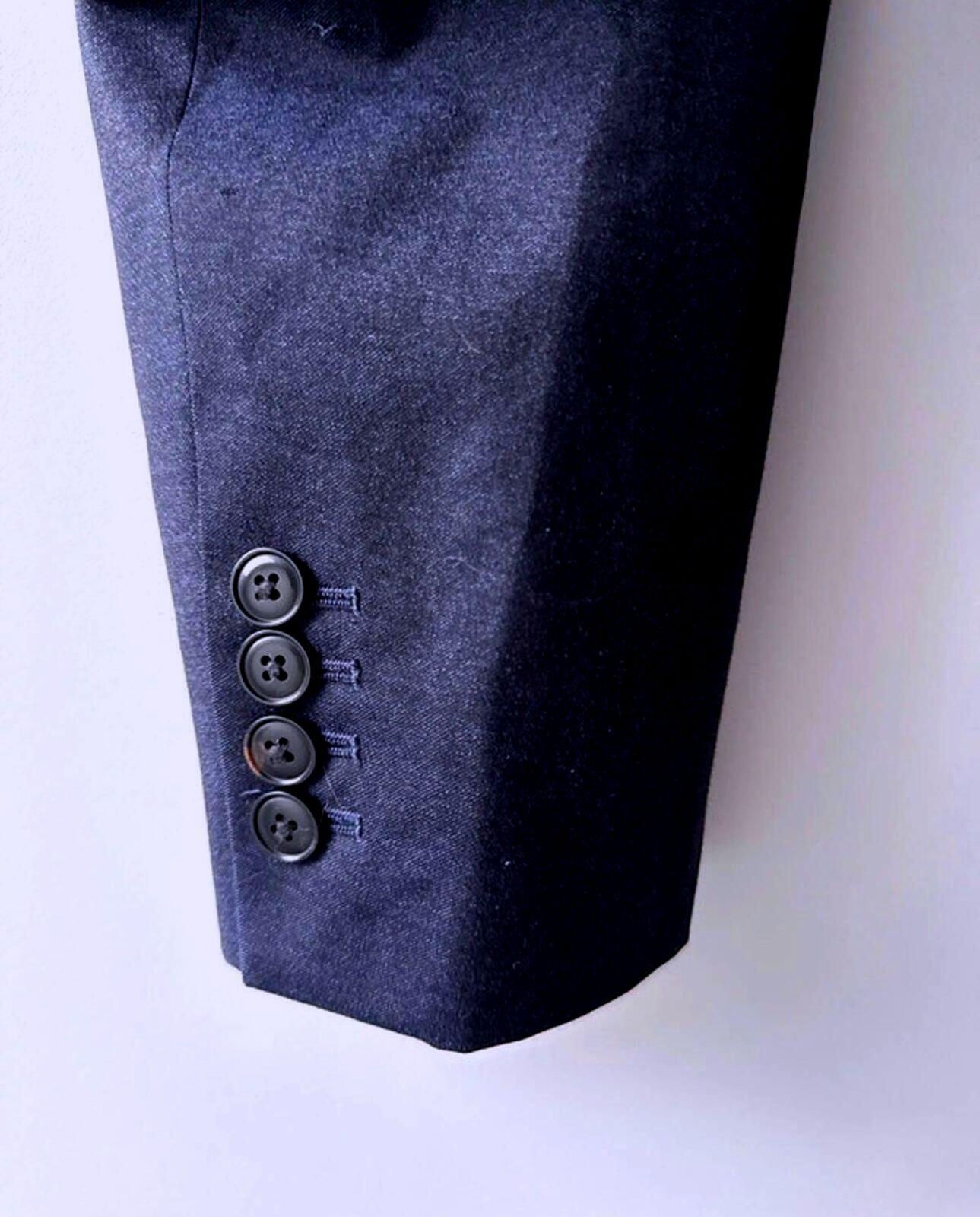 Men’s Reiss Double Button Wool Blend Blazer Jacket In Navy - Small - 0660