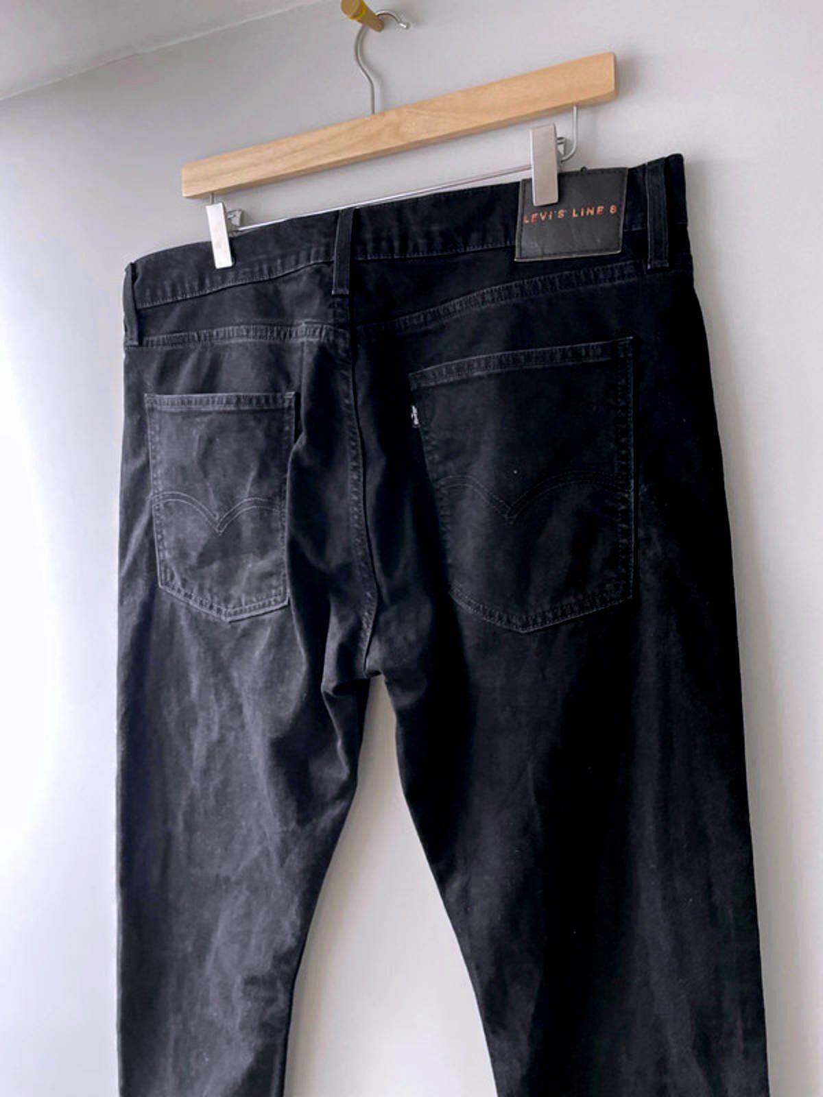 Men’s Levi’s line 8 Straight Leg Premium Range Jeans In Black - W36 / L32 - 1875
