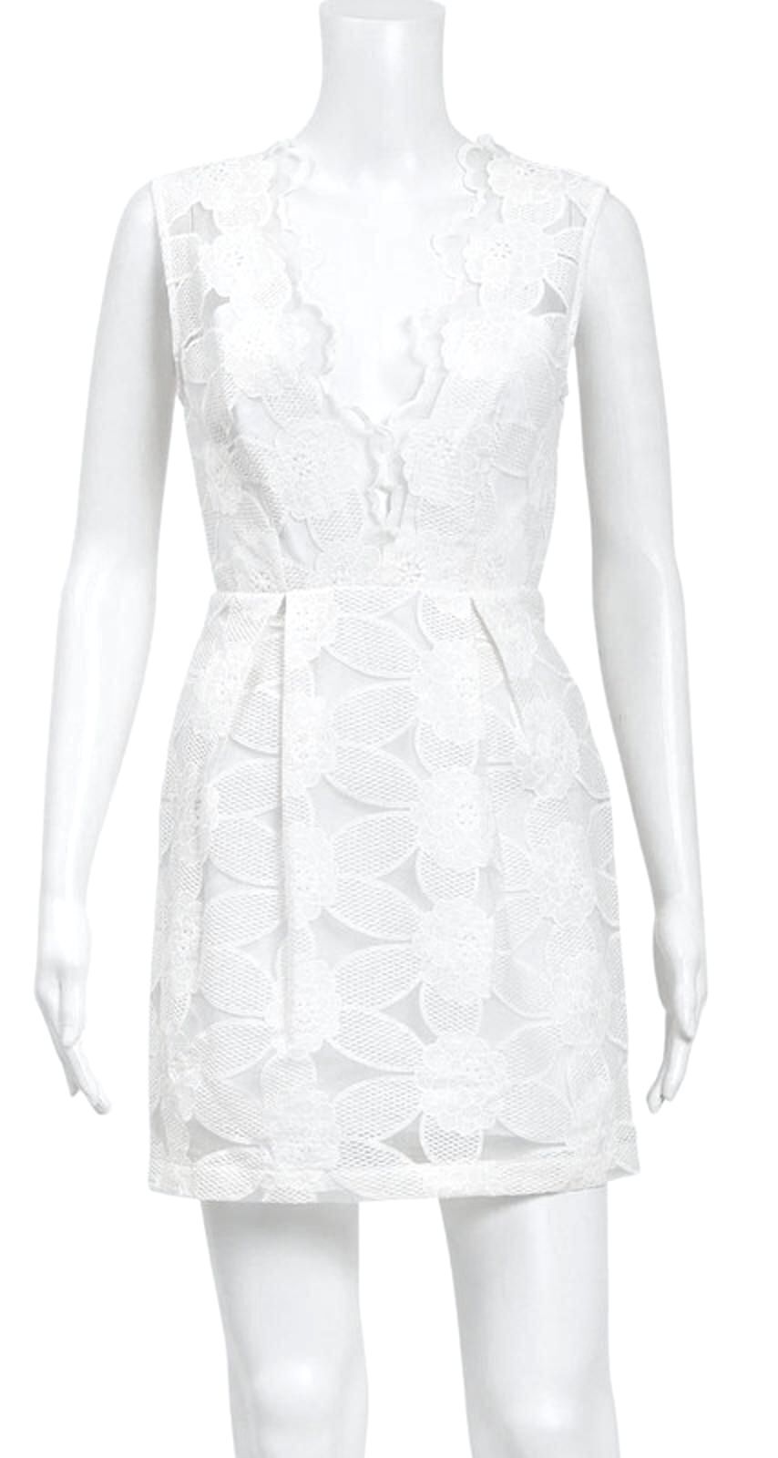 Women’s Alice McCall Premium Lace Mini Dress In White - UK6 - 1433