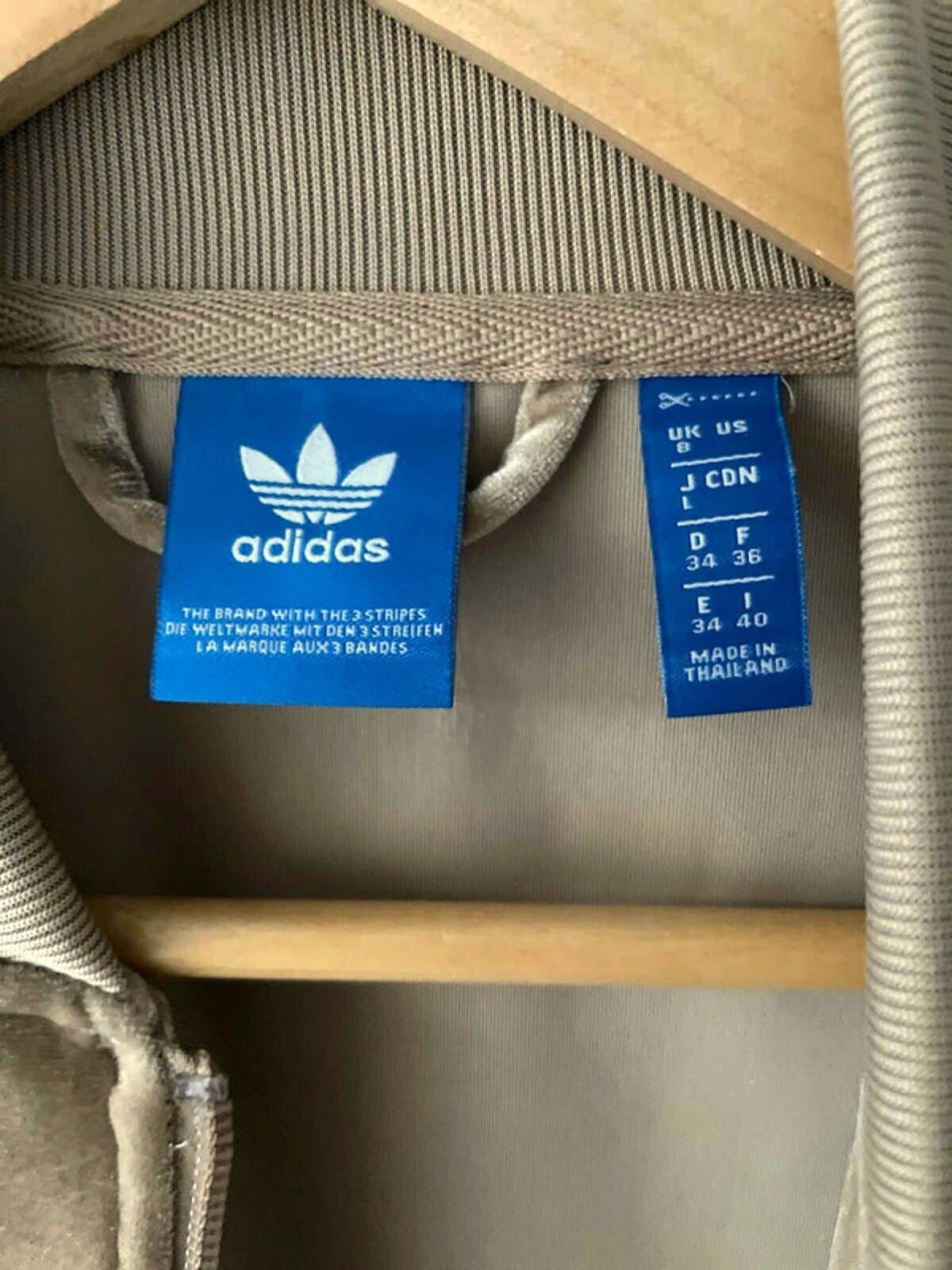 Women’s Adidas Limited Edition Firebird Track Jacket In Velour - UK8 -2522