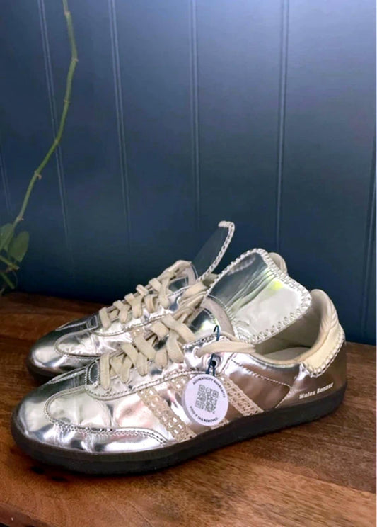 Men’s Adidas X Wales Bonner Samba Trainers In Silver (Certified) - UK 10 - 2969