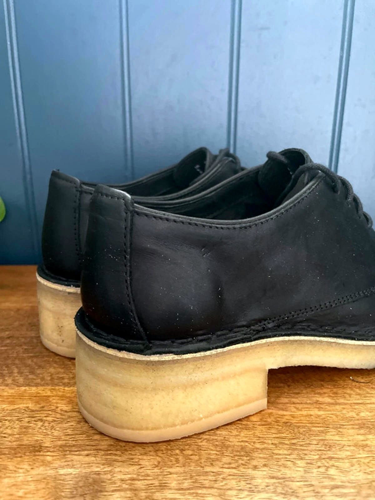 Women’s Clarks Originals Maru London Leather Lace-up Shoes In Black - UK6.5 -2320