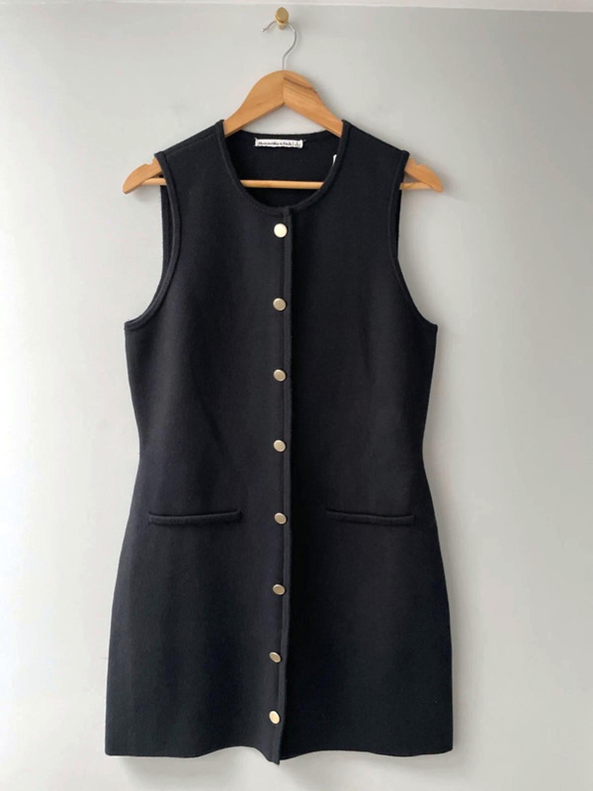 Women’s Abercrombie & Fitch Mara Mini Sweater Knit Dress In Navy - Large - 2429