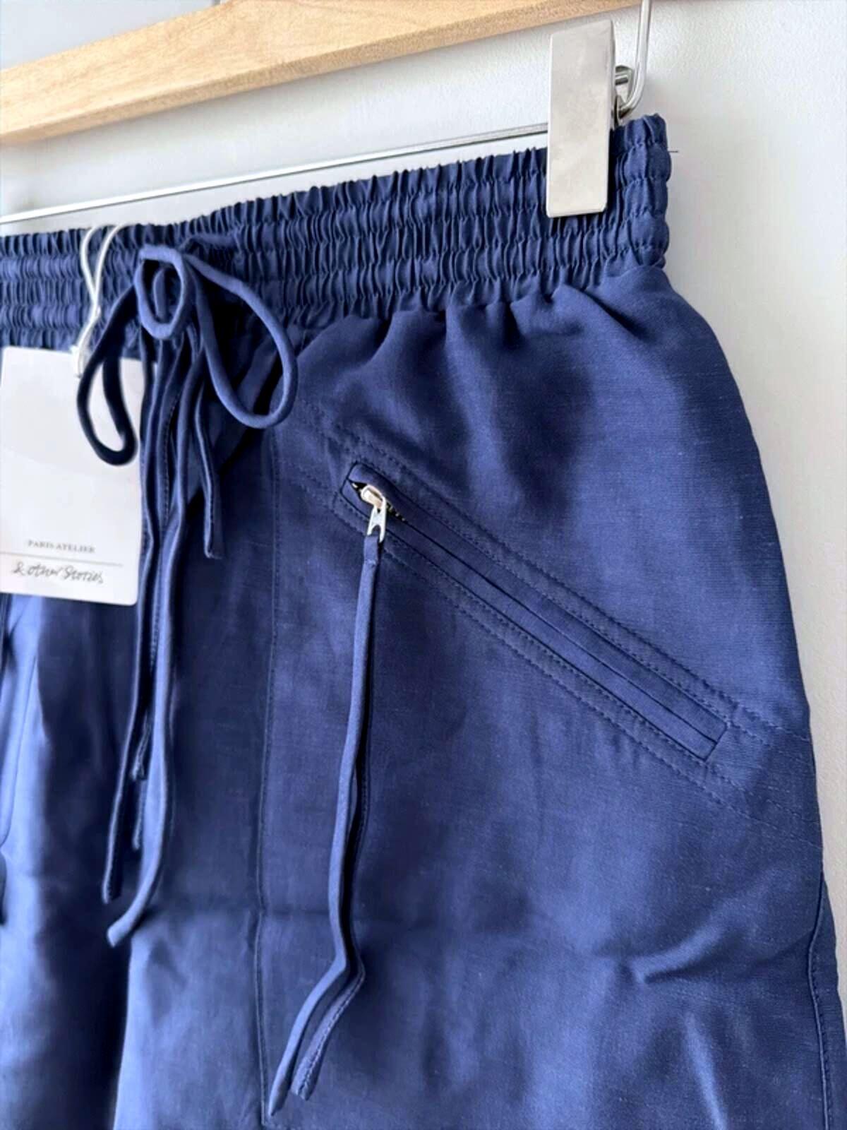 Women’s & Other Stories High Waisted Linen Shorts In Navy - XSmall - 3364