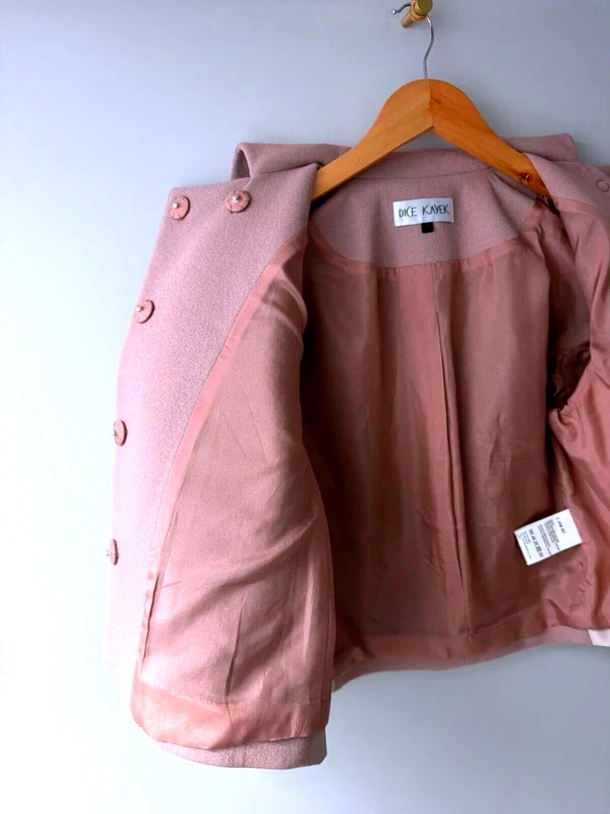 Women’s Dice Kayek Cropped Short Sleeve Jacket Top In Pink - UK8 - 3549