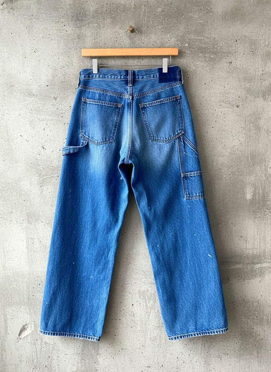 Women’s Abercrombie & Fitch Baggy Fit Cargo Jeans In Navy - W26/L30 - 2251