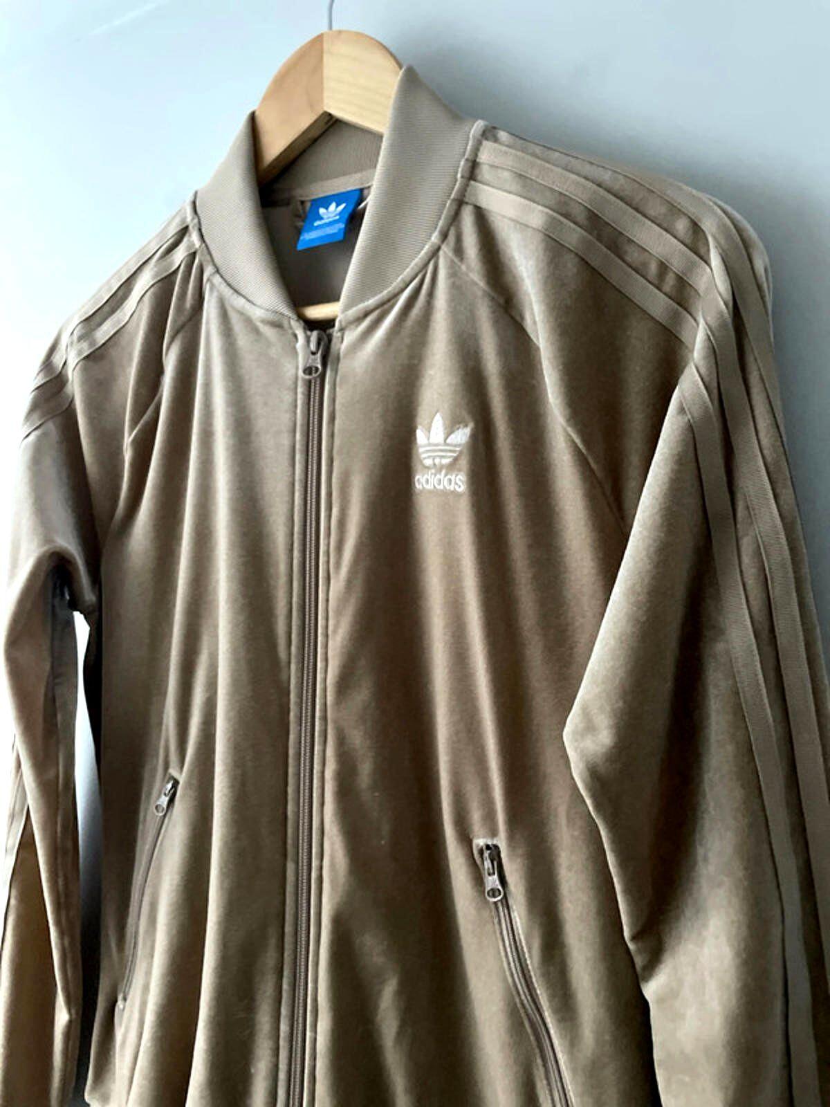 Women’s Adidas Limited Edition Firebird Track Jacket In Velour - UK8 -2522
