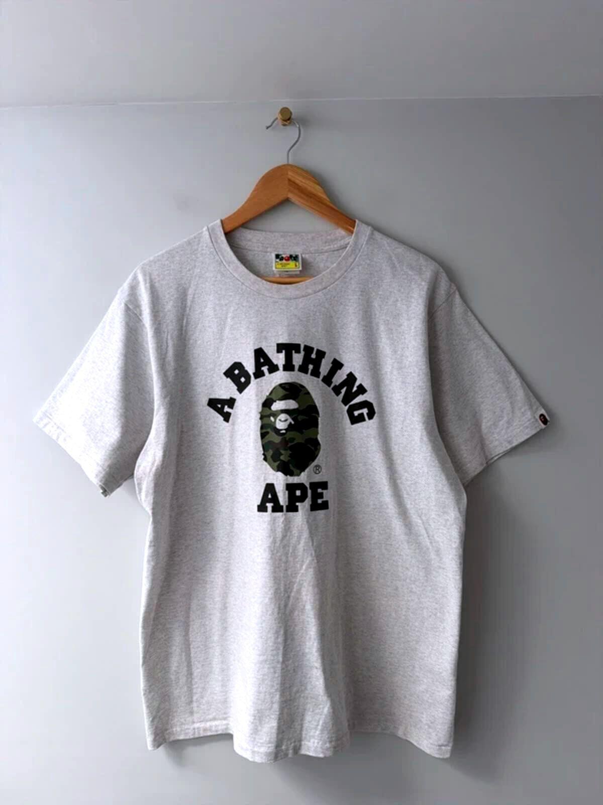 Men’s A Bathing Ape Bape Came Collage Crew Neck T-shirt - Large - 3417