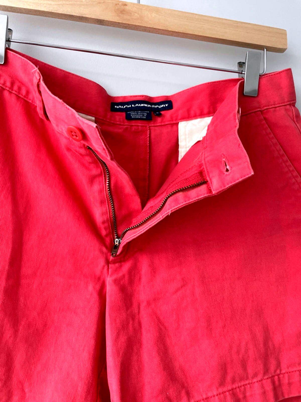Women's Ralph Lauren Classic Chino Shorts In Red - W30 - 1262