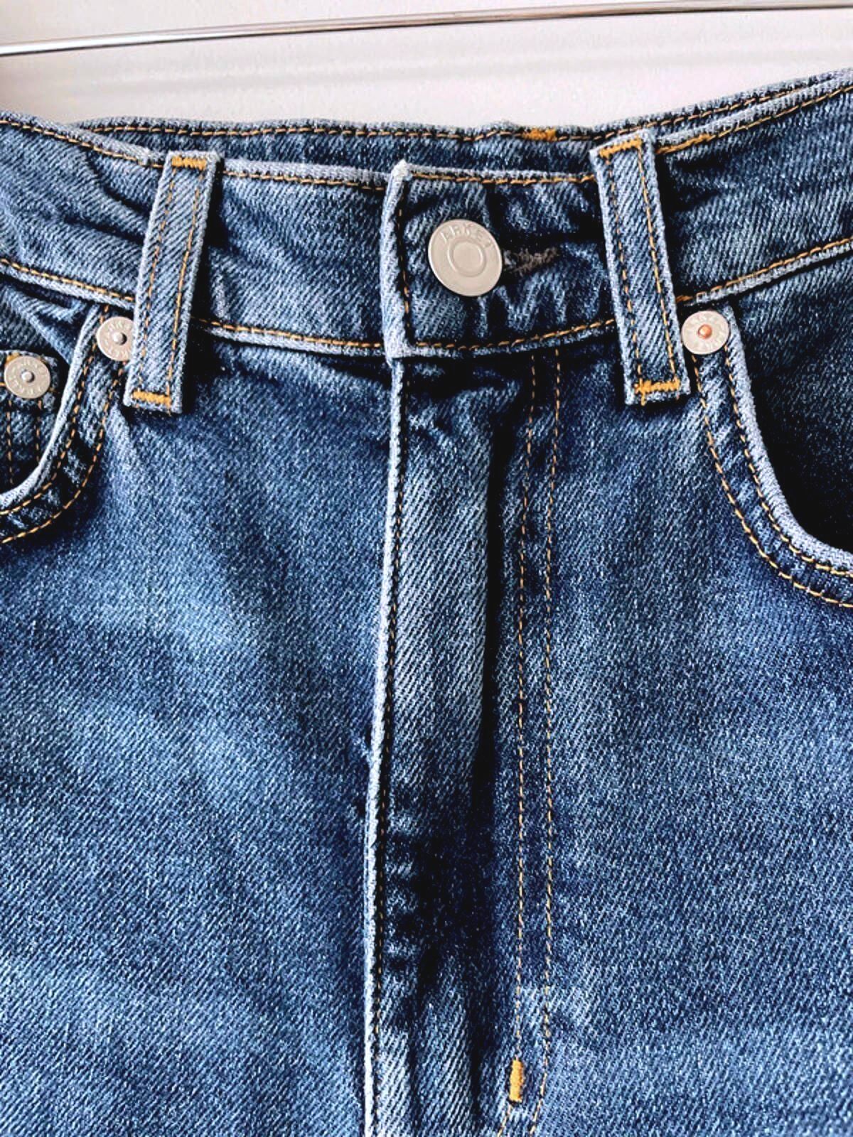 Women’s Arket High Waisted Bootcut Fit Jeans In Navy - W25/L32 - 2001