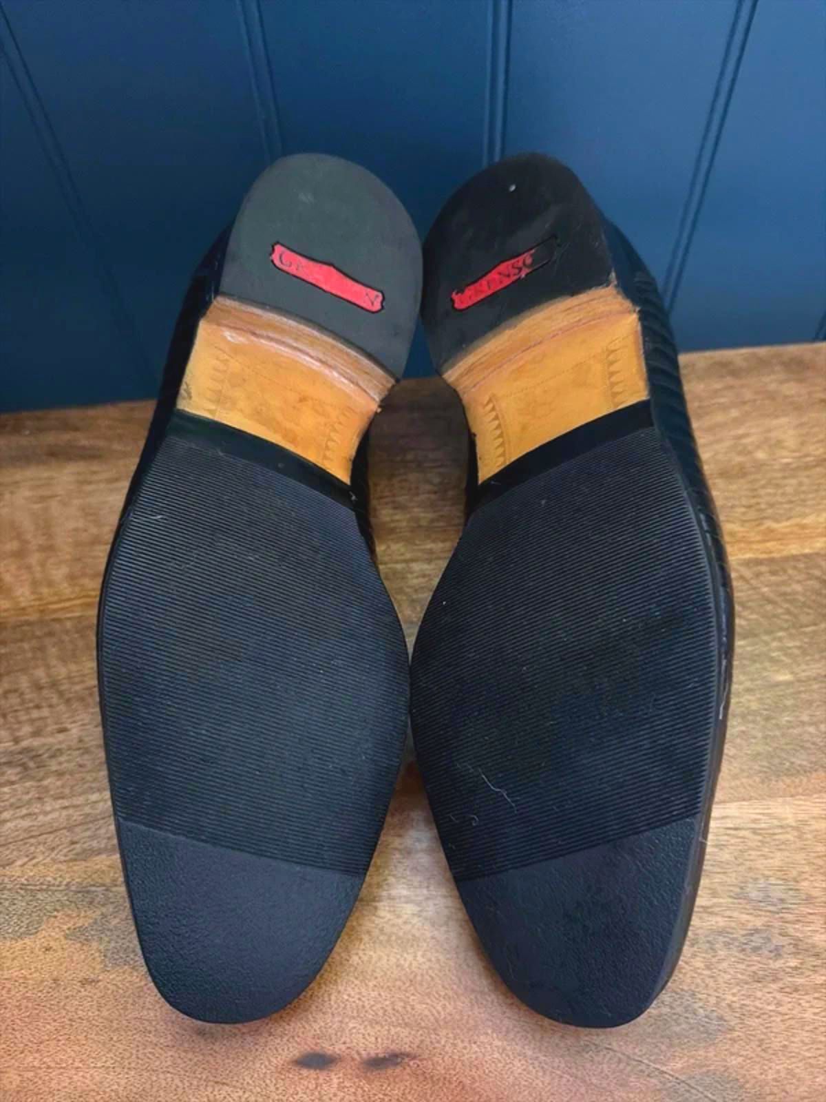 Men’s Grenson Premium Made In England Leather Loafers In Black - Uk8 - 3225