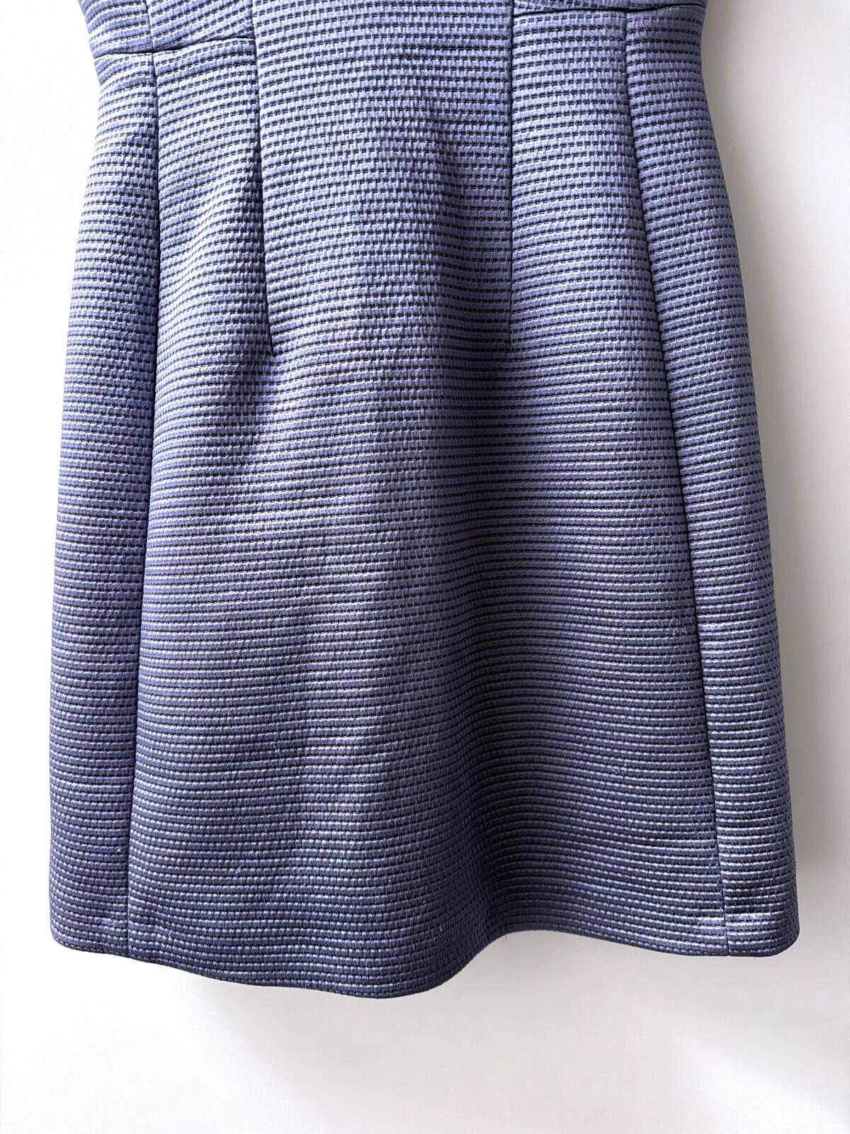 Womens Reiss Anouk Fitted Sleeveless V-Neck Dress In Blue - Uk10 - 3517