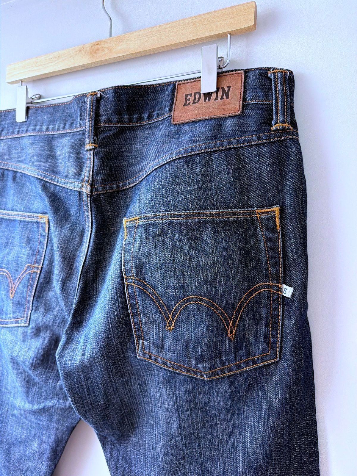 Men’s Edwin ED-55 Relaxed Fit Denim Jeans In Navy - W34/L28 - 3578
