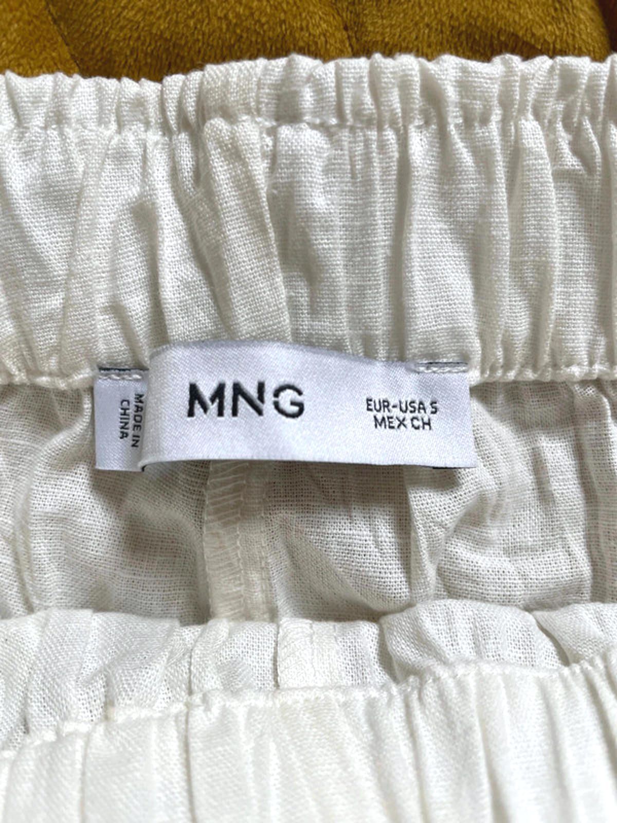 Women’s Mango Premium Linen Trousers Bottoms In Off White - W28/L26 - 1227