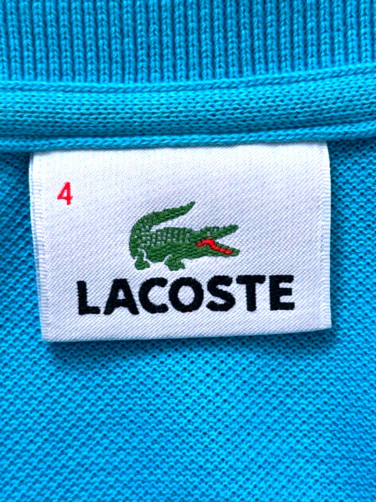 Men’s Lacoste Premium Polo Top In Blue - Medium - 1358