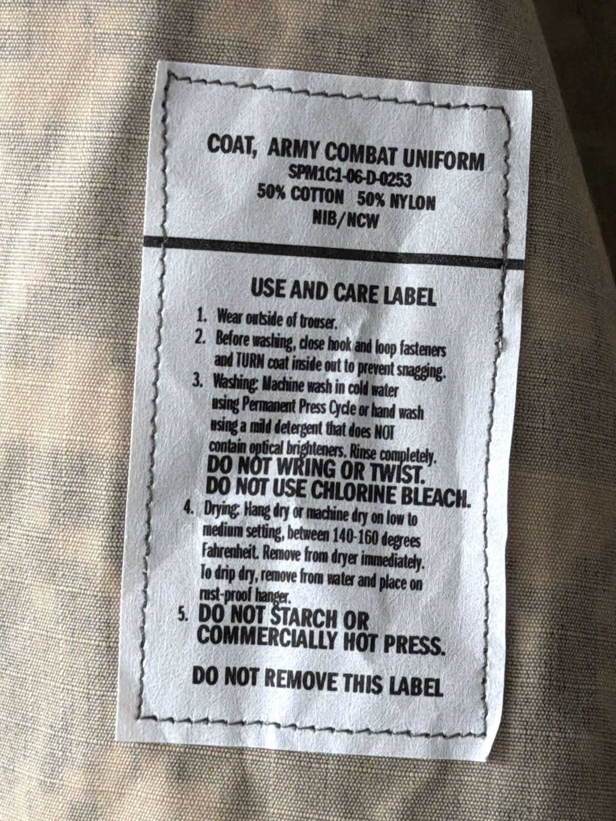 Men’s Genuine US Army Combat Tactical Jacket In Camouflage - Medium - 3798