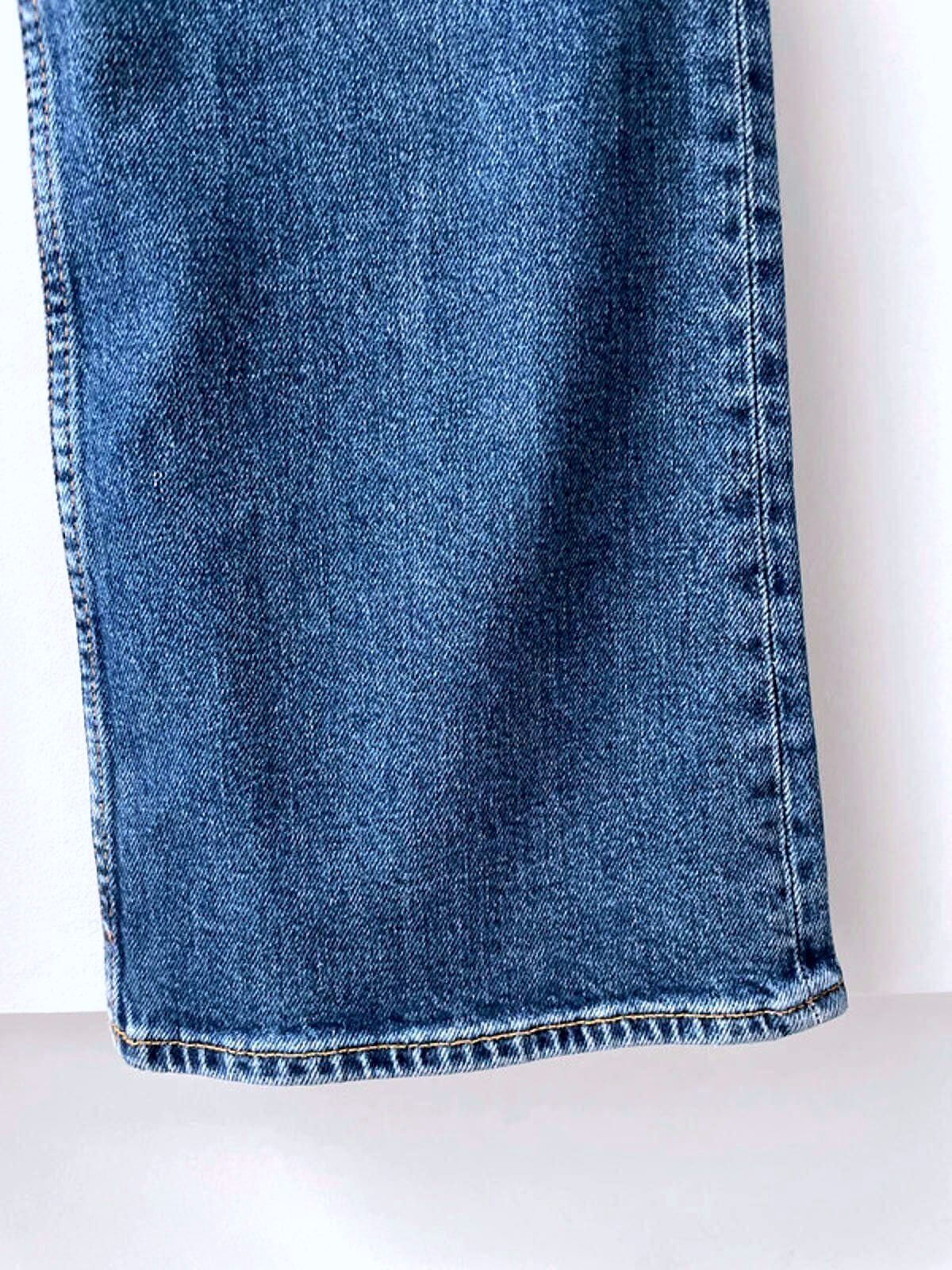Women’s Arket High Waisted Bootcut Fit Jeans In Navy - W25/L32 - 2001