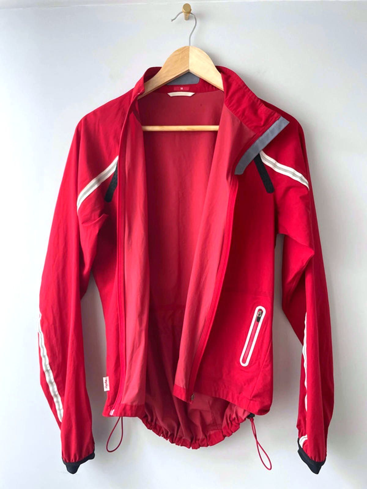 Women’s Rapha Zip Through Windbreaker Cycling Jacket In Red - UK14 - 1824
