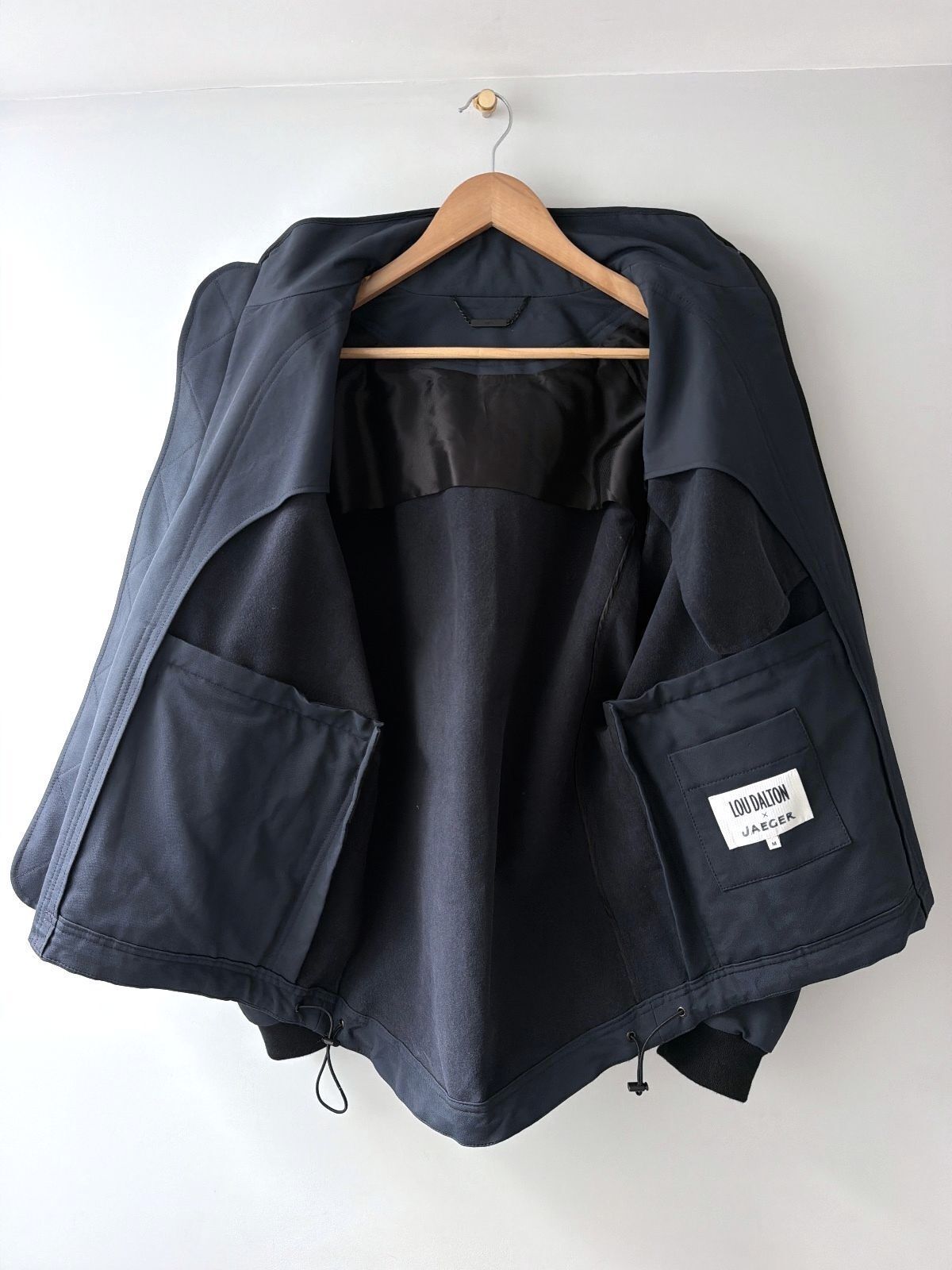 Men's Lou Dalton x Jaeger Hooded Jacket Coat In Navy - Medium - 3708