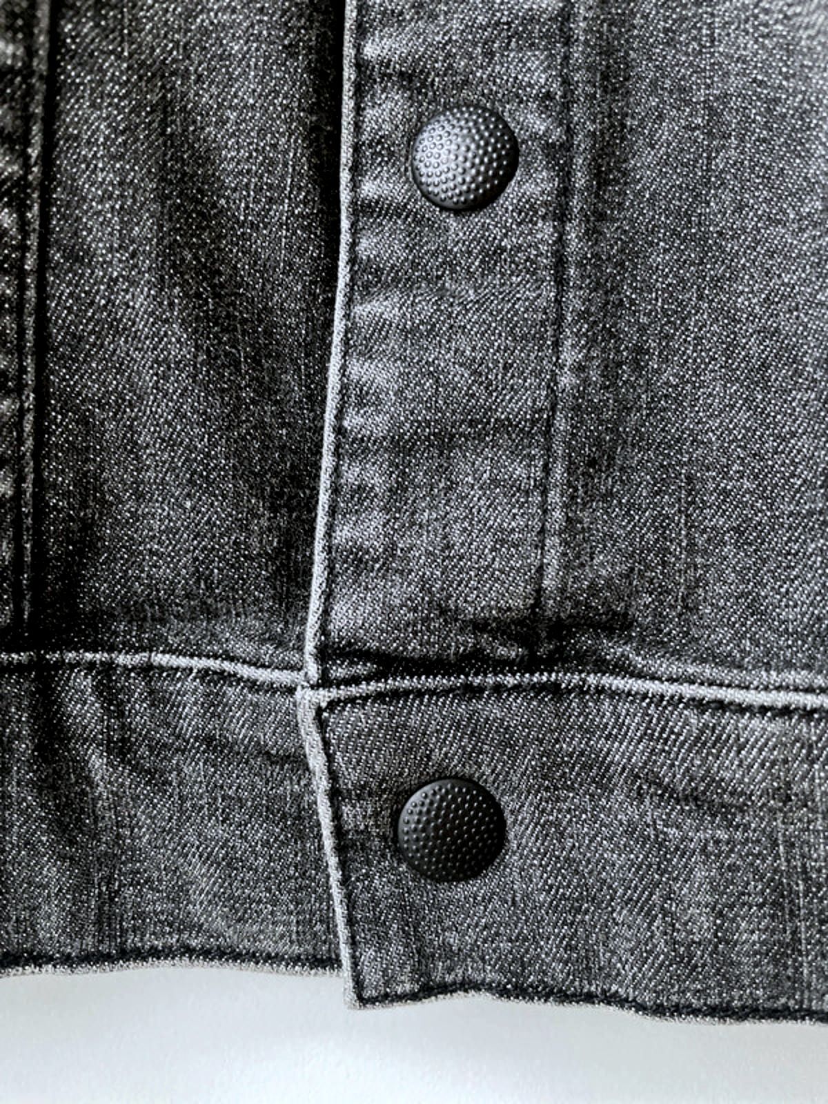 Men's Allsaints Denim Trucker Jacket Coat In Washed Black - Small - 2132