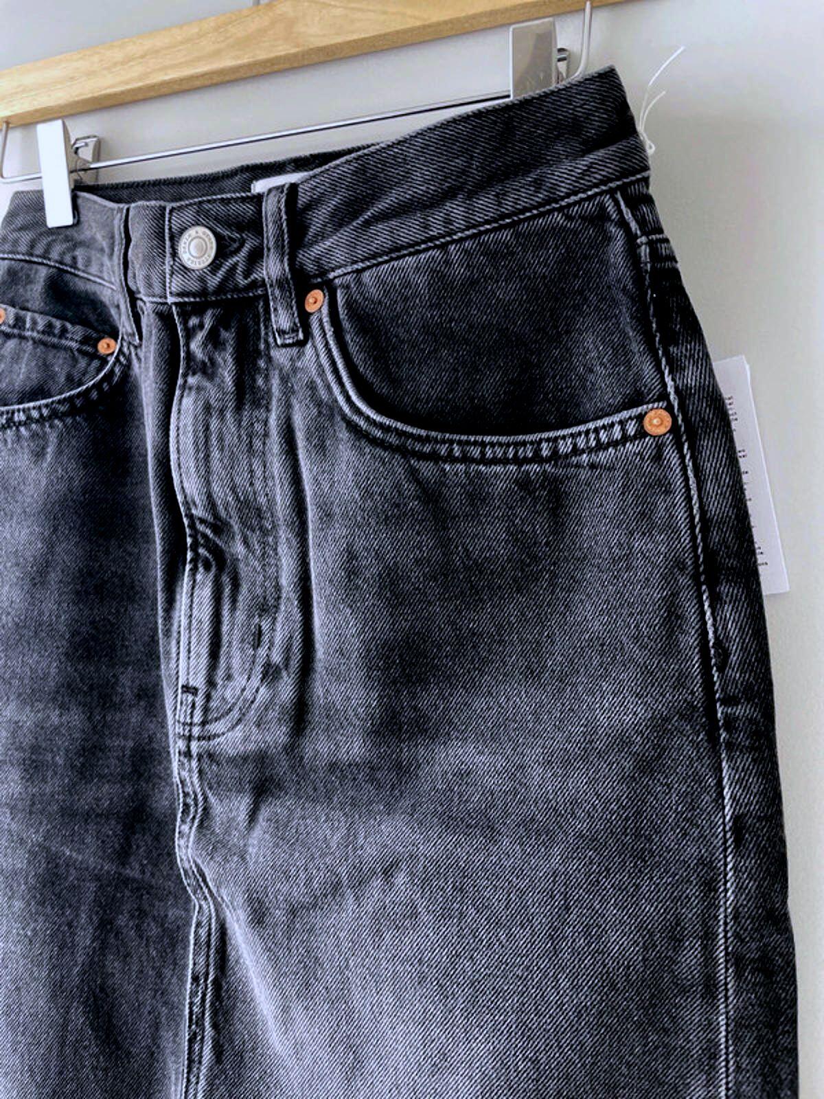 Women’s & Other Stories Long Denim Skirt In Black with Back Split - UK 6 - 1812