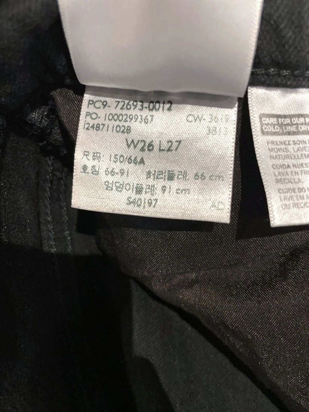 Women’s Levi’s High Waisted Ribcage Straight Fit Jeans In Black - W26/L27 - 2758