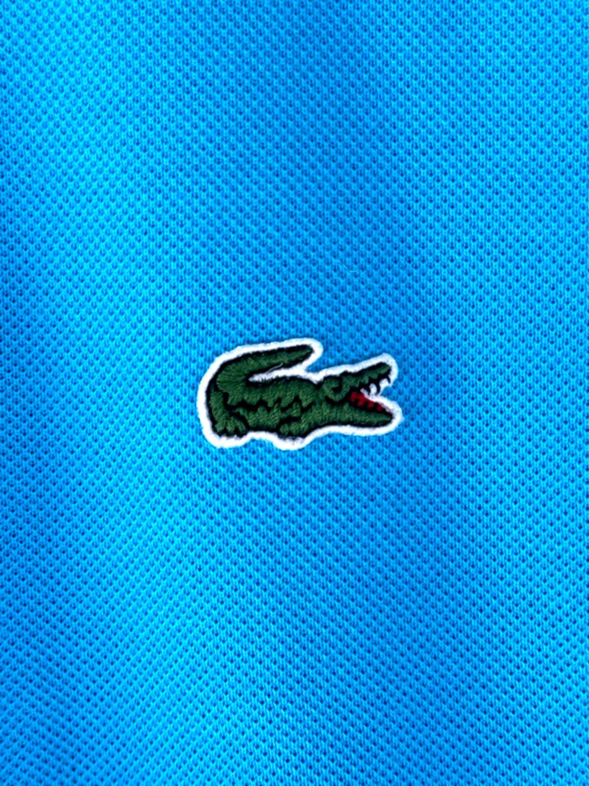 Men’s Lacoste Premium Polo Top In Blue - Medium - 1358
