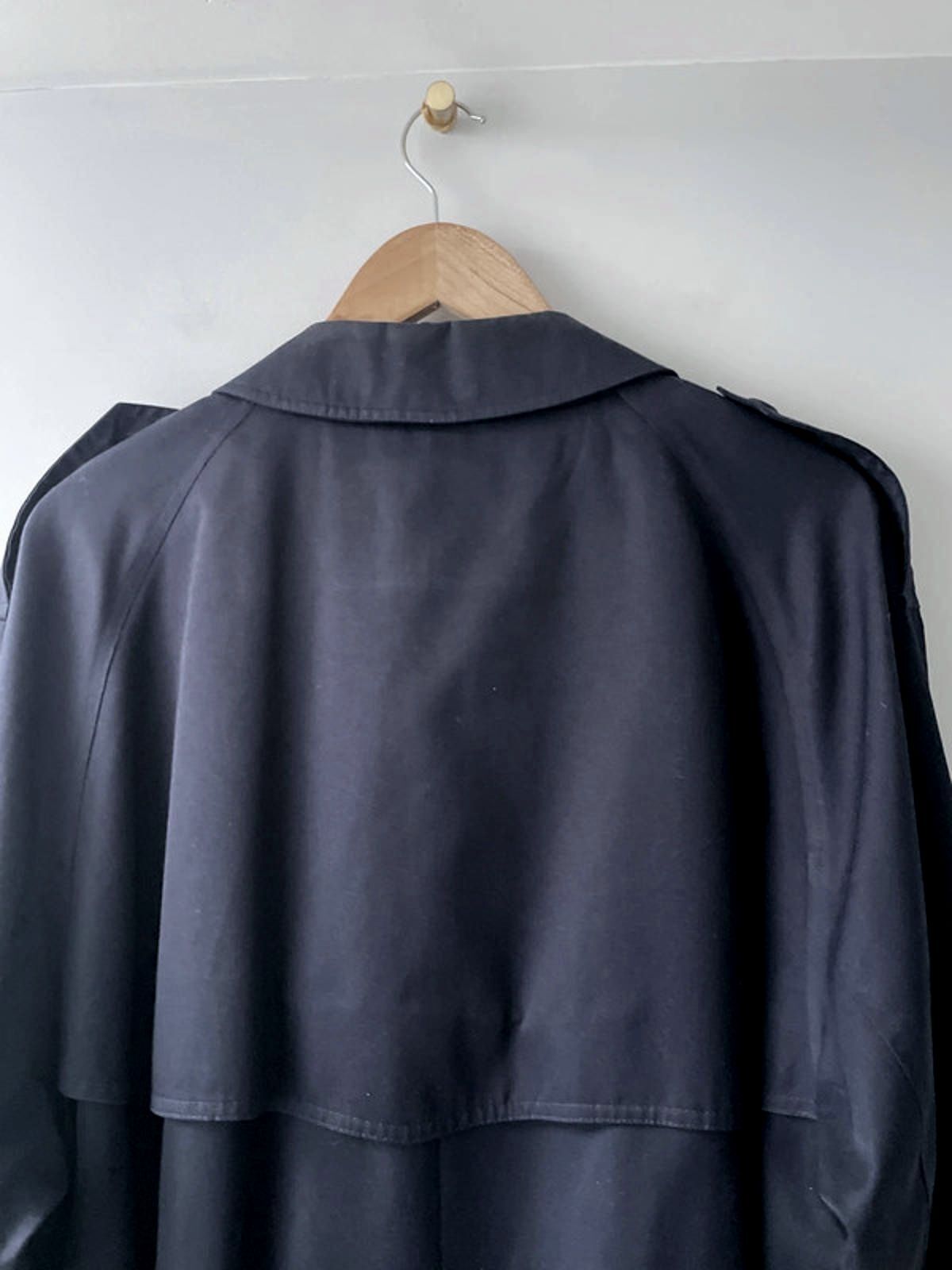 Men’s Baracuta Premium Belted Trench Coat In Navy Blue - Xlarge - 2650