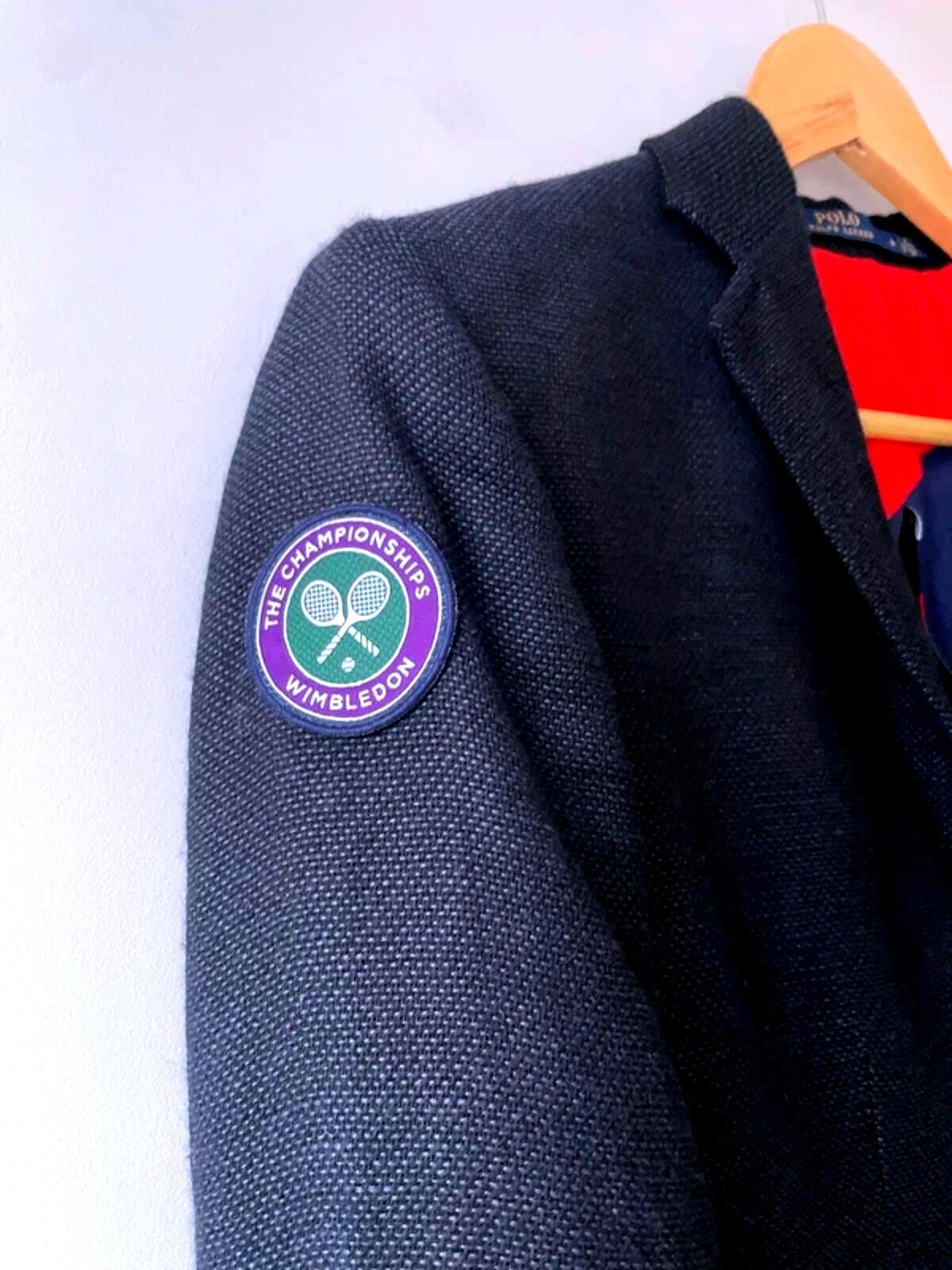 Women's Ralph Lauren Wimbledon Linen/Wool Umpire Blazer in Navy - UK8 - 2876