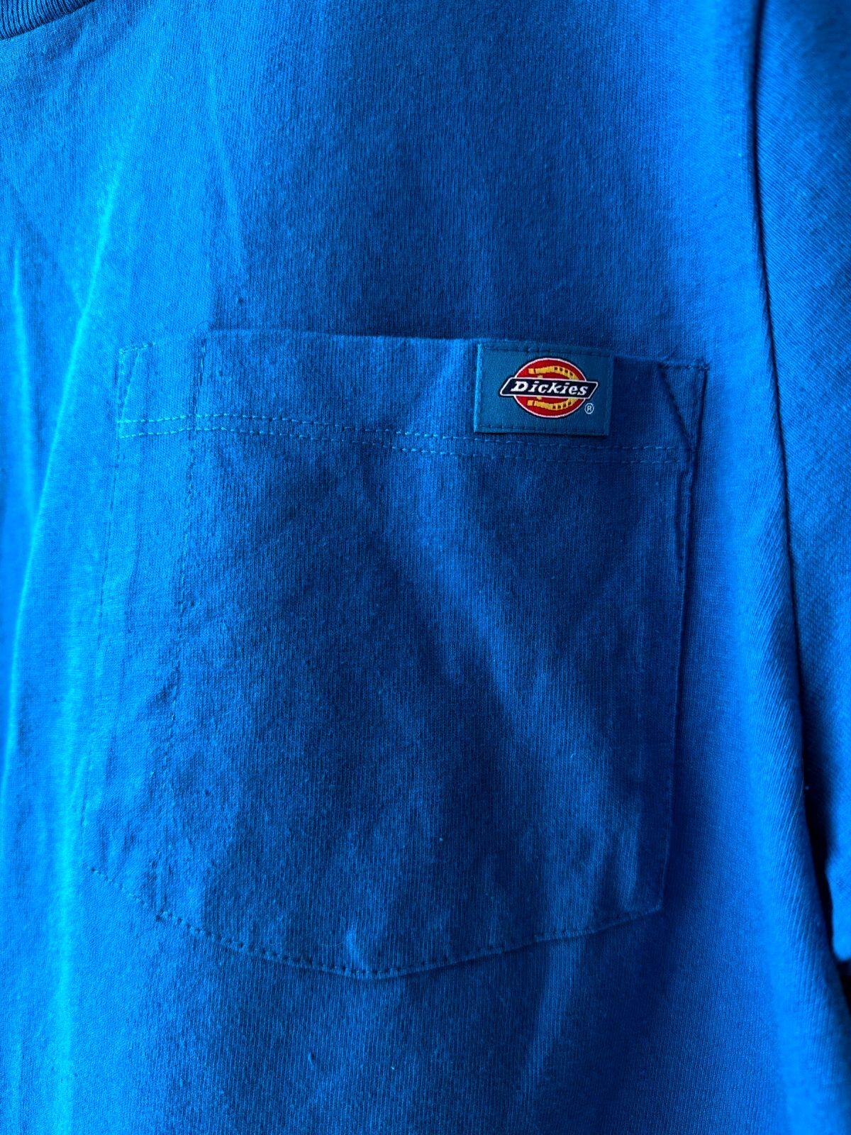 Women’s Dickies Cropped Boxy Fit Pocket T-Shirt In Blue - XLarge - 3586