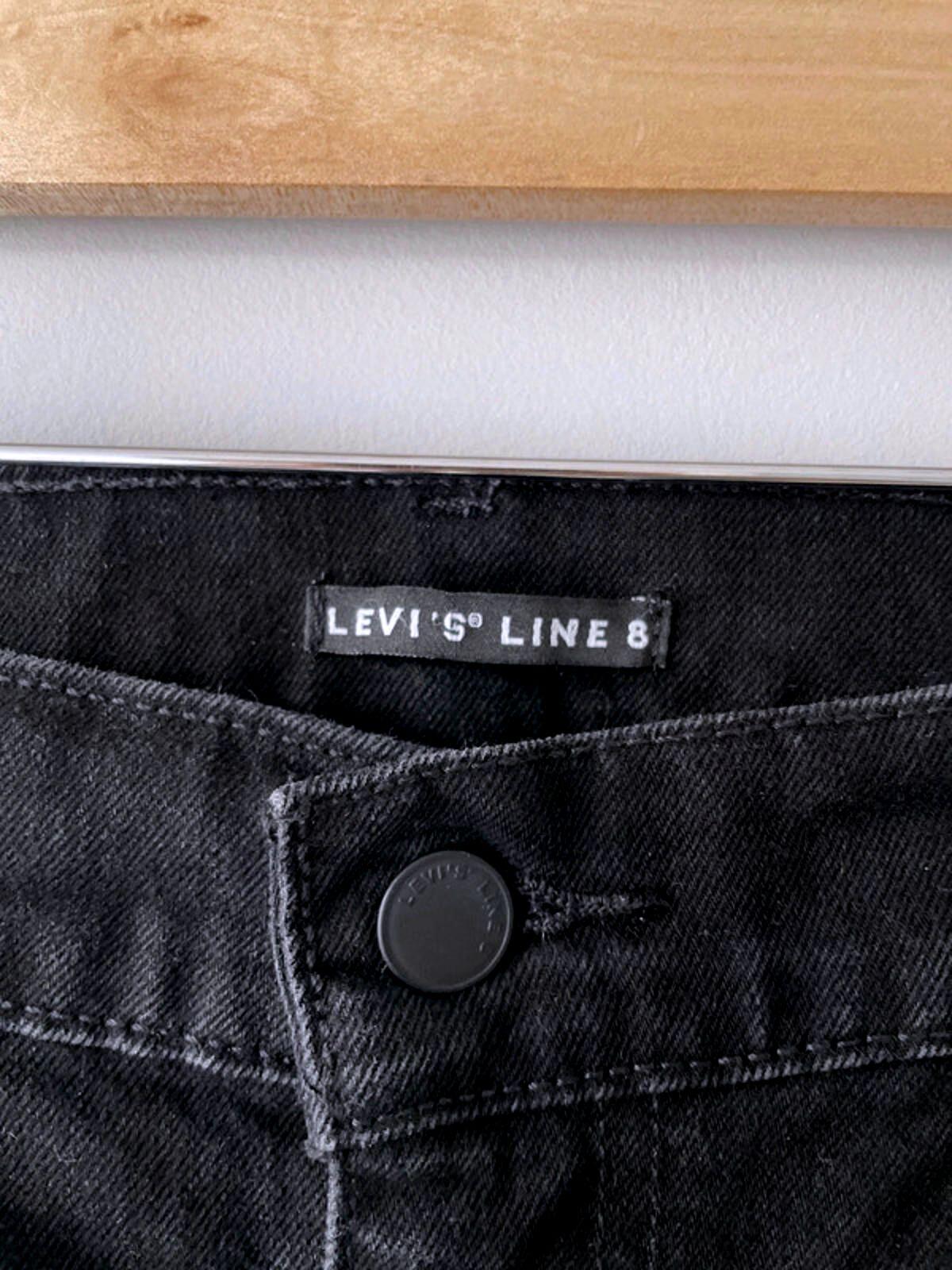 Men’s Levi’s line 8 Straight Leg Premium Range Jeans In Black - W36 / L32 - 1875