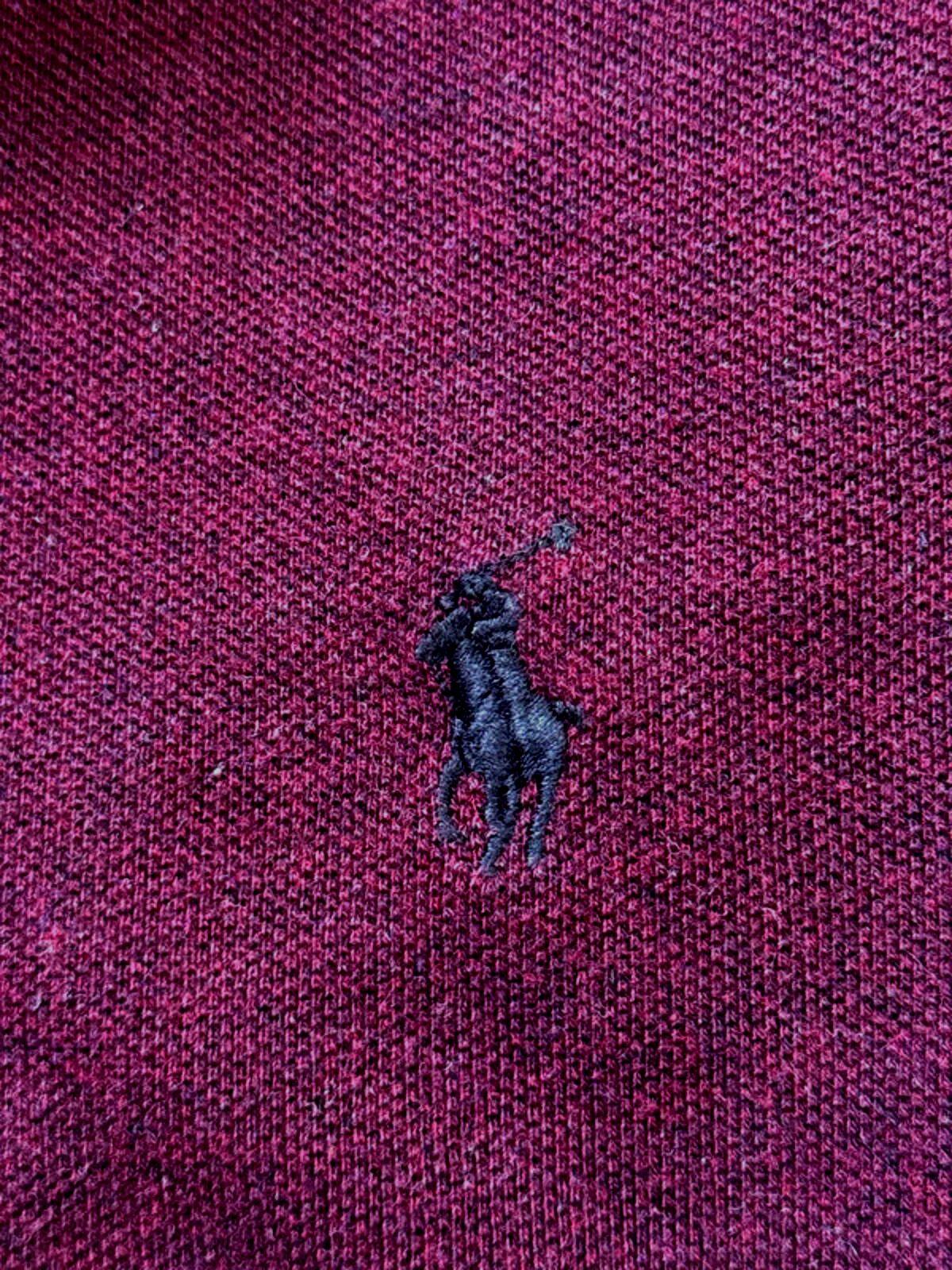 Men’s Ralph Lauren Classic Fit Polo Top In Burgundy - Medium - 1356